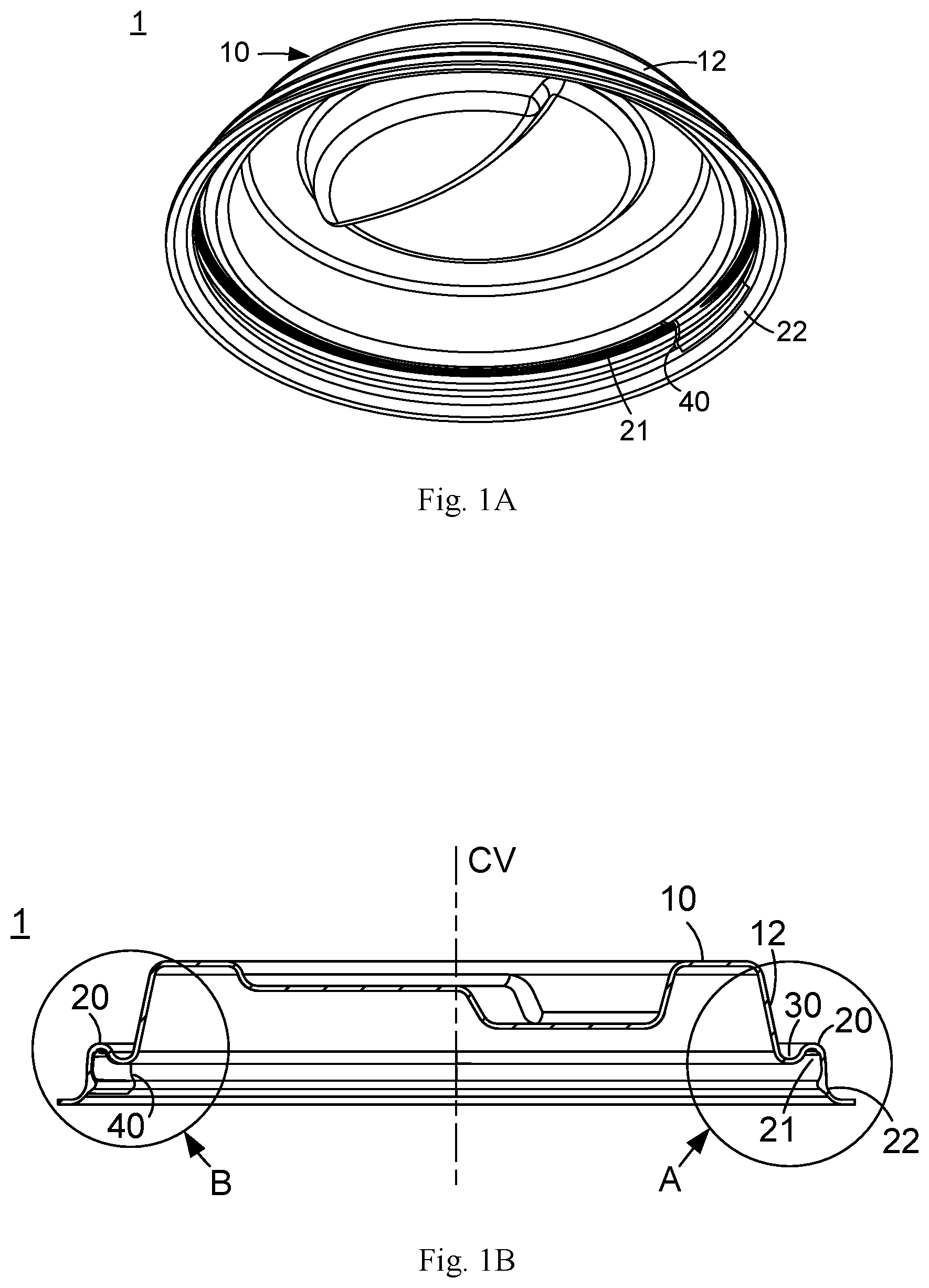 Patent US12351367 Figure 1 – Pulp-molded cup lid with leakproof structure
