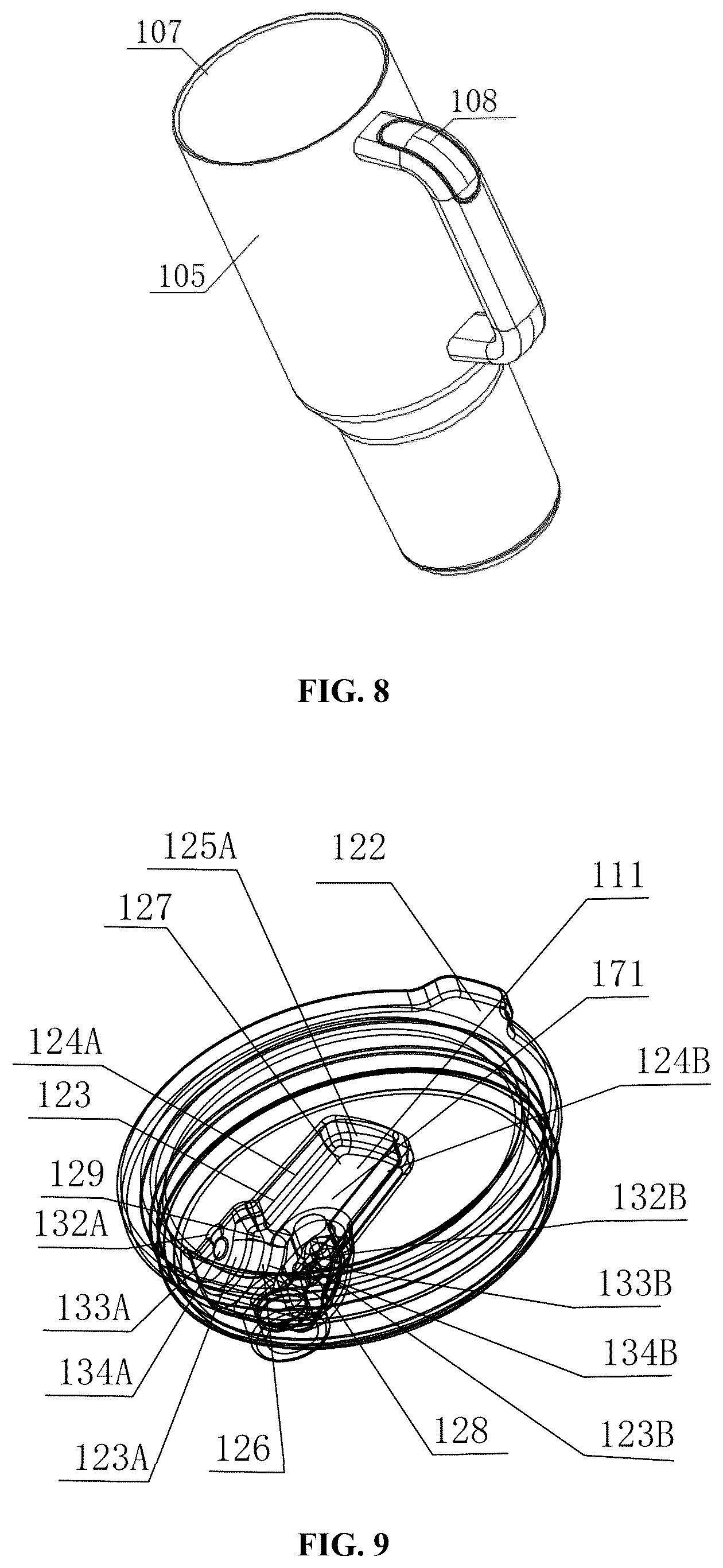 Patent US12351368 Figure 5 – Container with detachable sealed straw