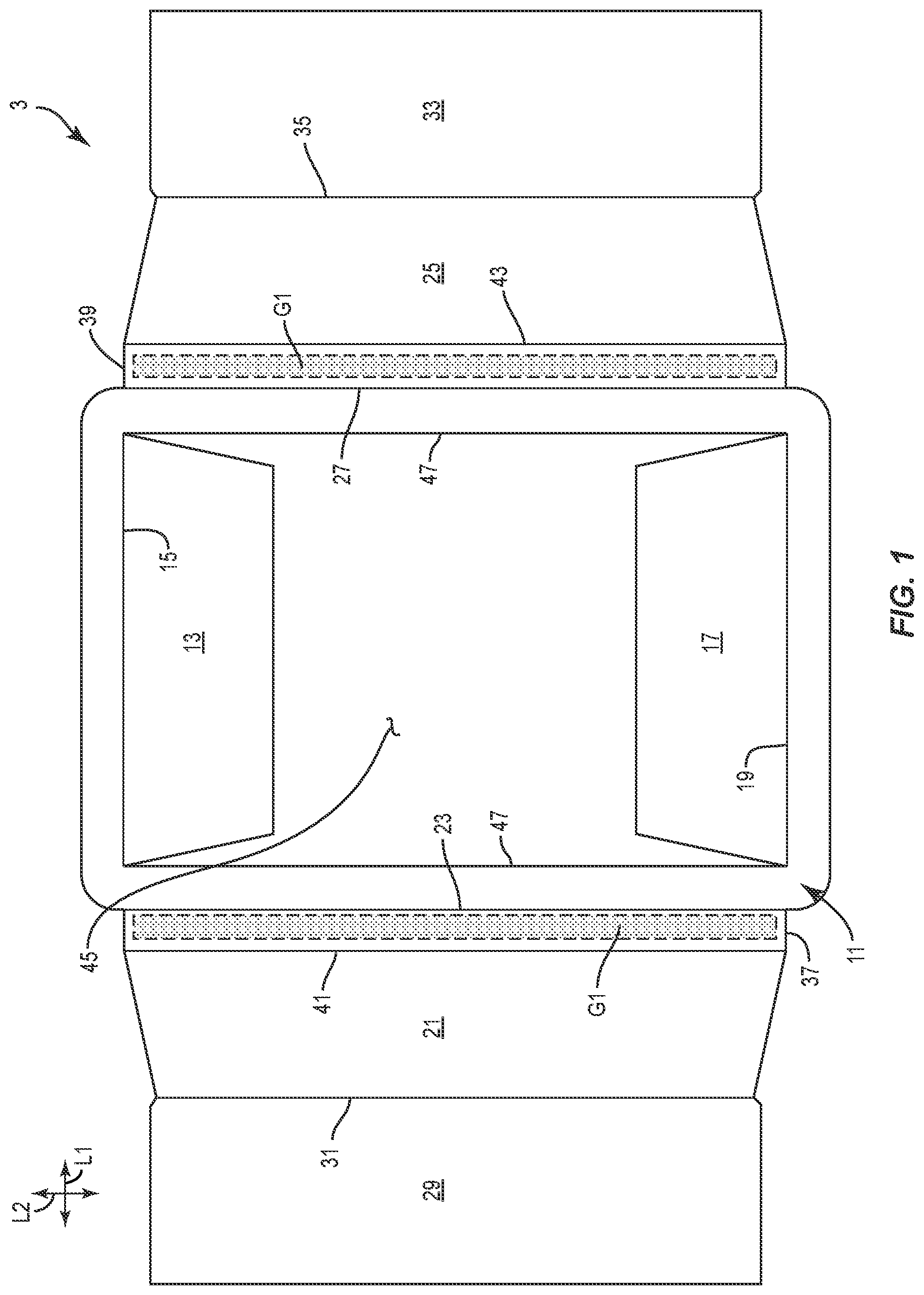Patent US12351370 — Container with liner — Figure 1