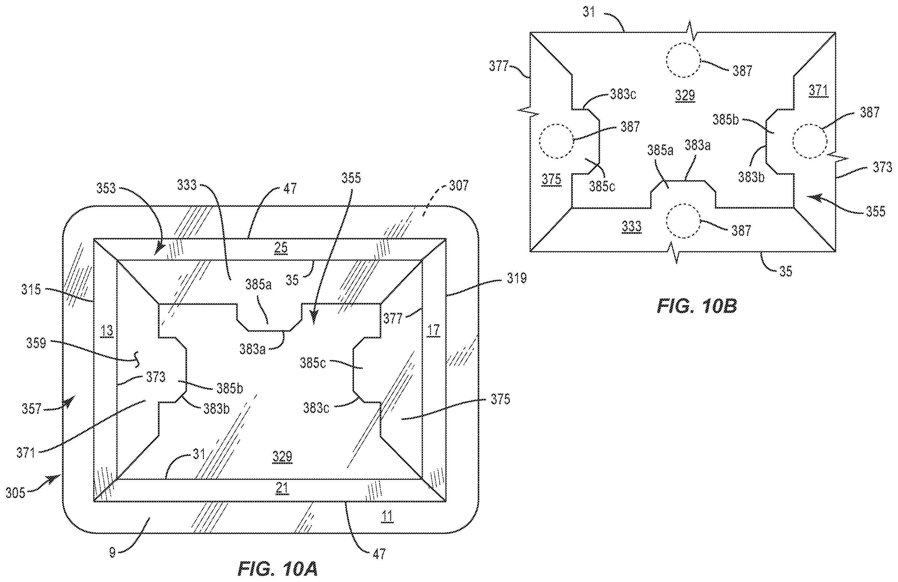 Patent US12351370 Figure 10 – Container with liner