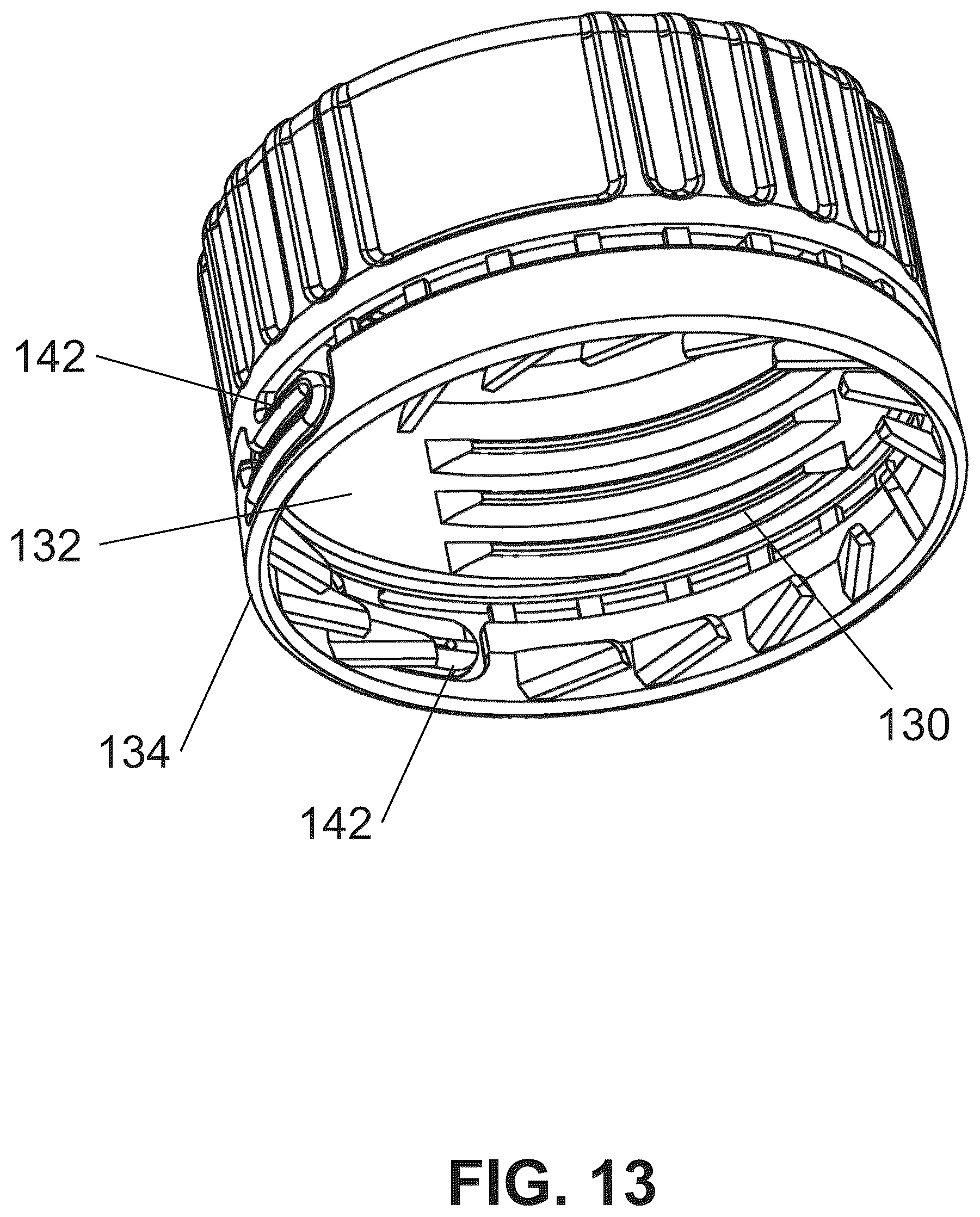 Patent US12351373 Figure 10 – Releasable container cap