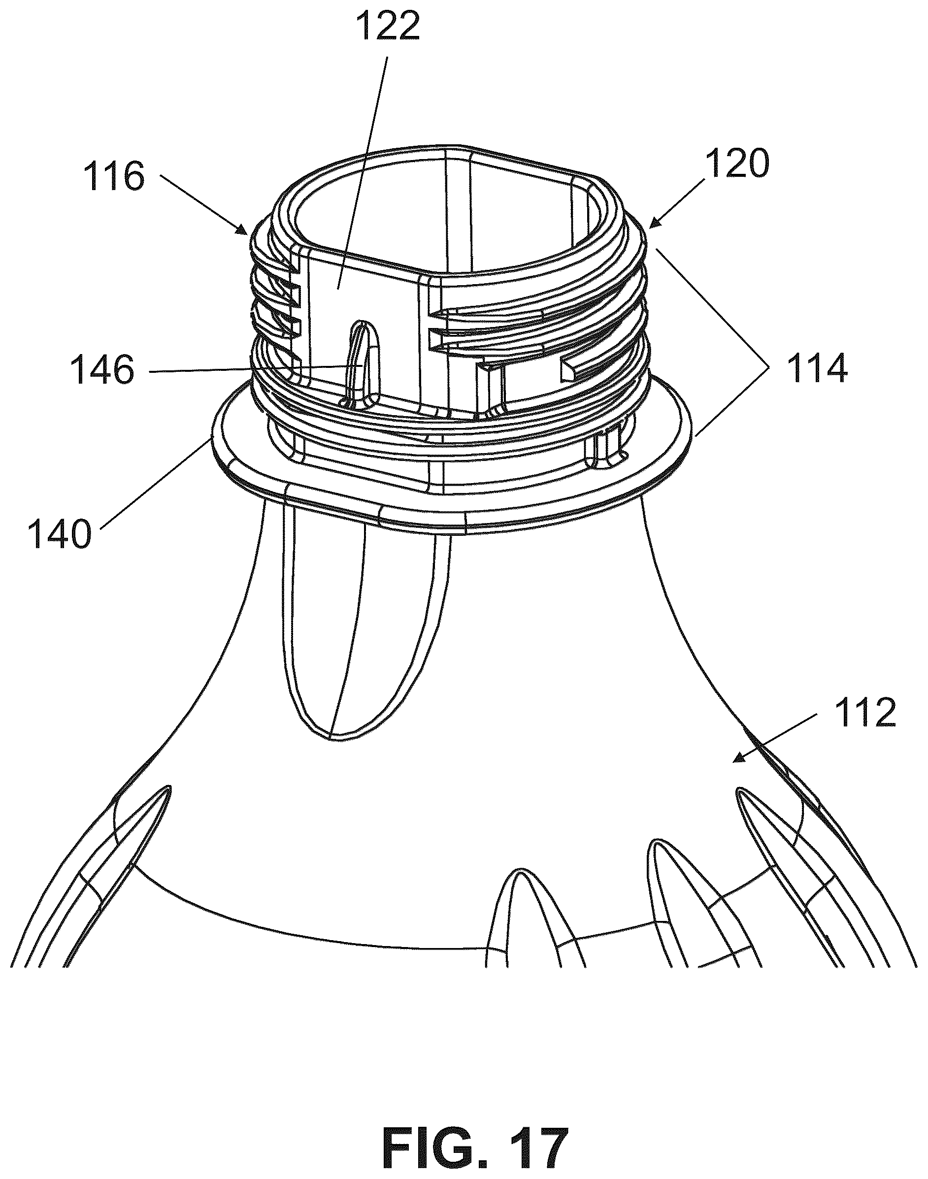 Patent US12351373 Figure 13 – Releasable container cap