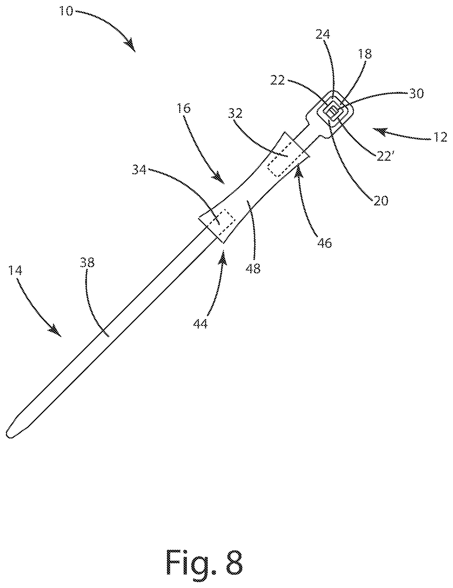 Patent US12351375 Figure 8 – Ligation assembly and method for using the same