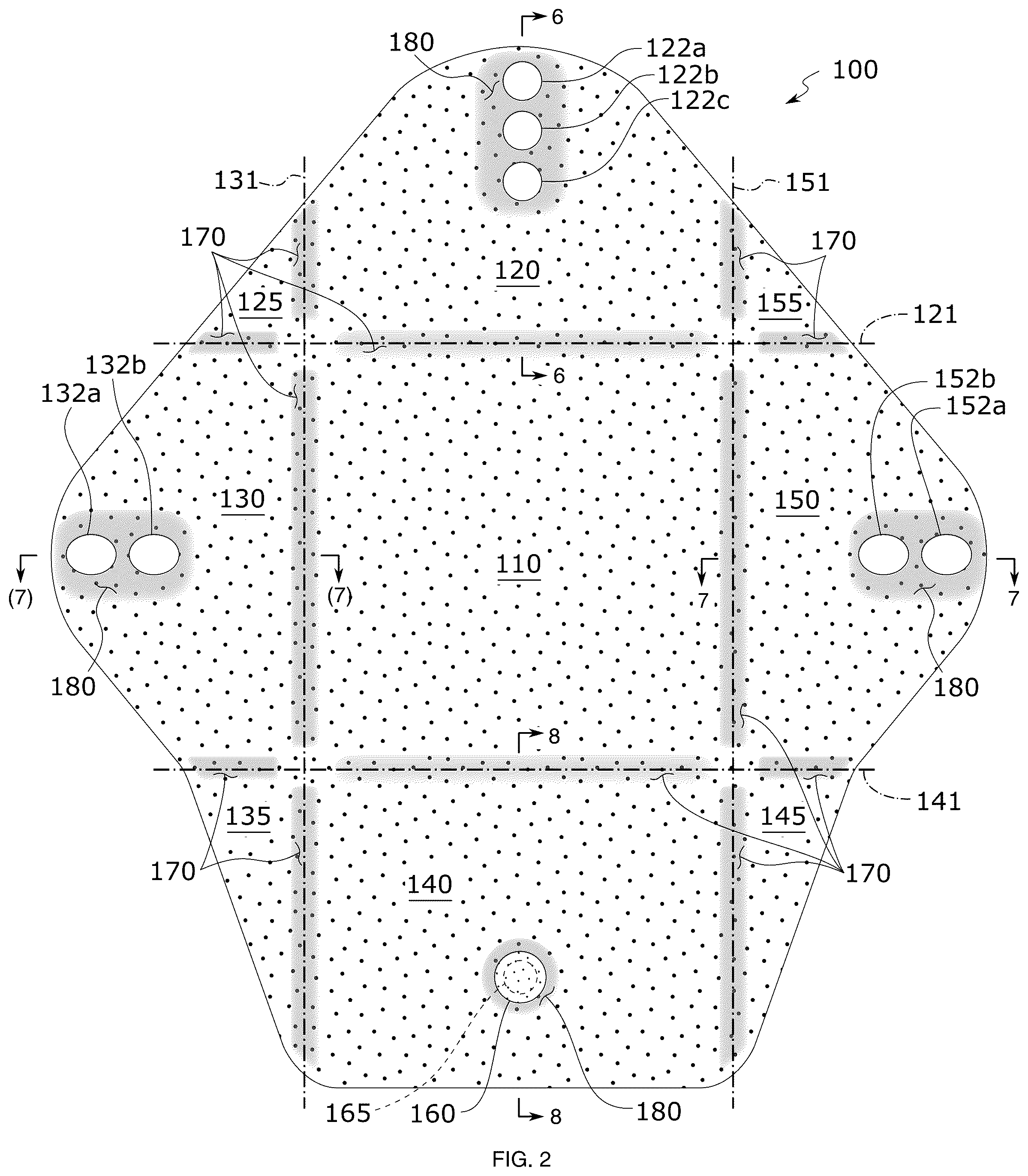 Patent US12351376 Figure 2 – Reusable storage wrap and placemat