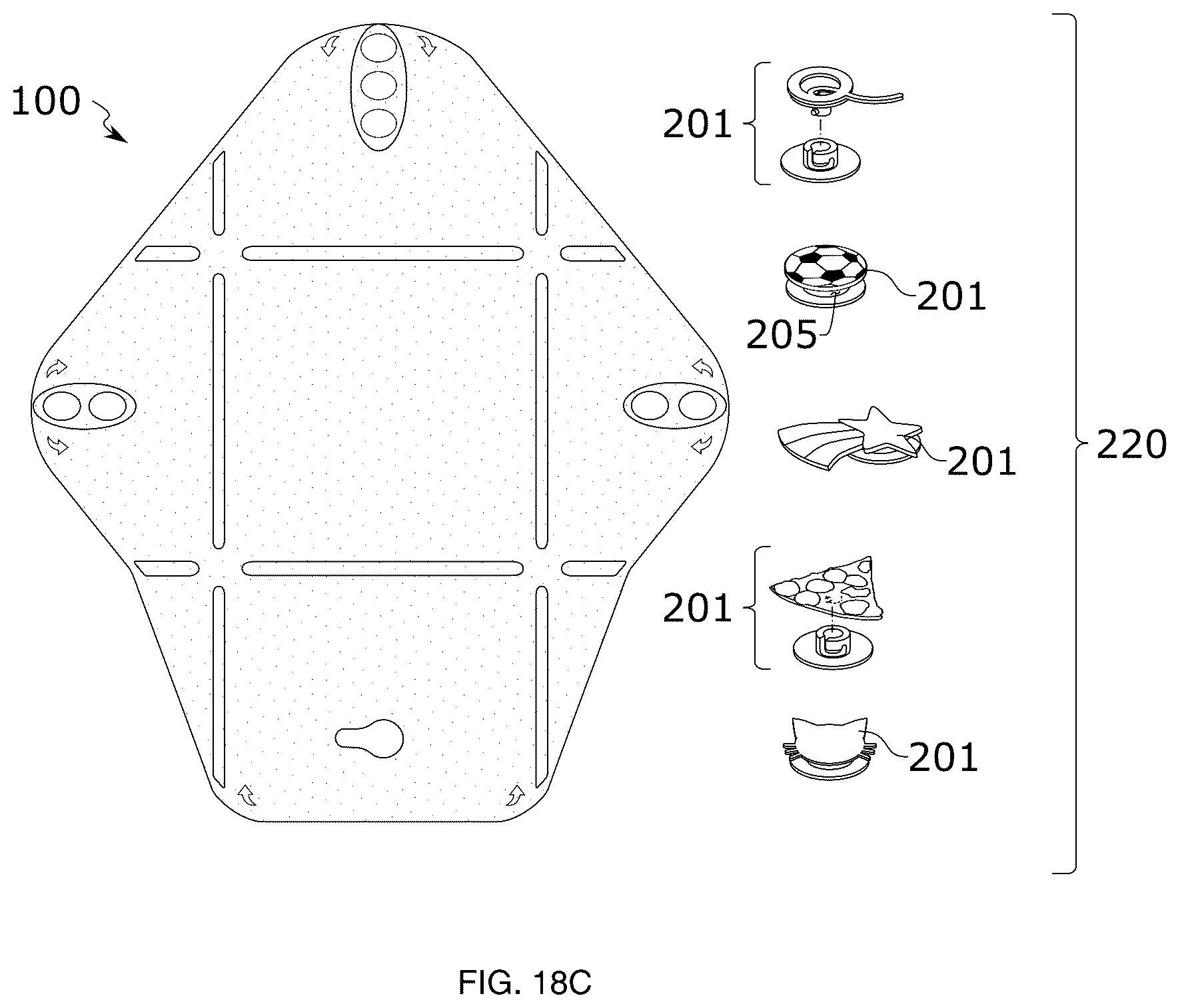 Patent US12351376 Figure 8 – Reusable storage wrap and placemat