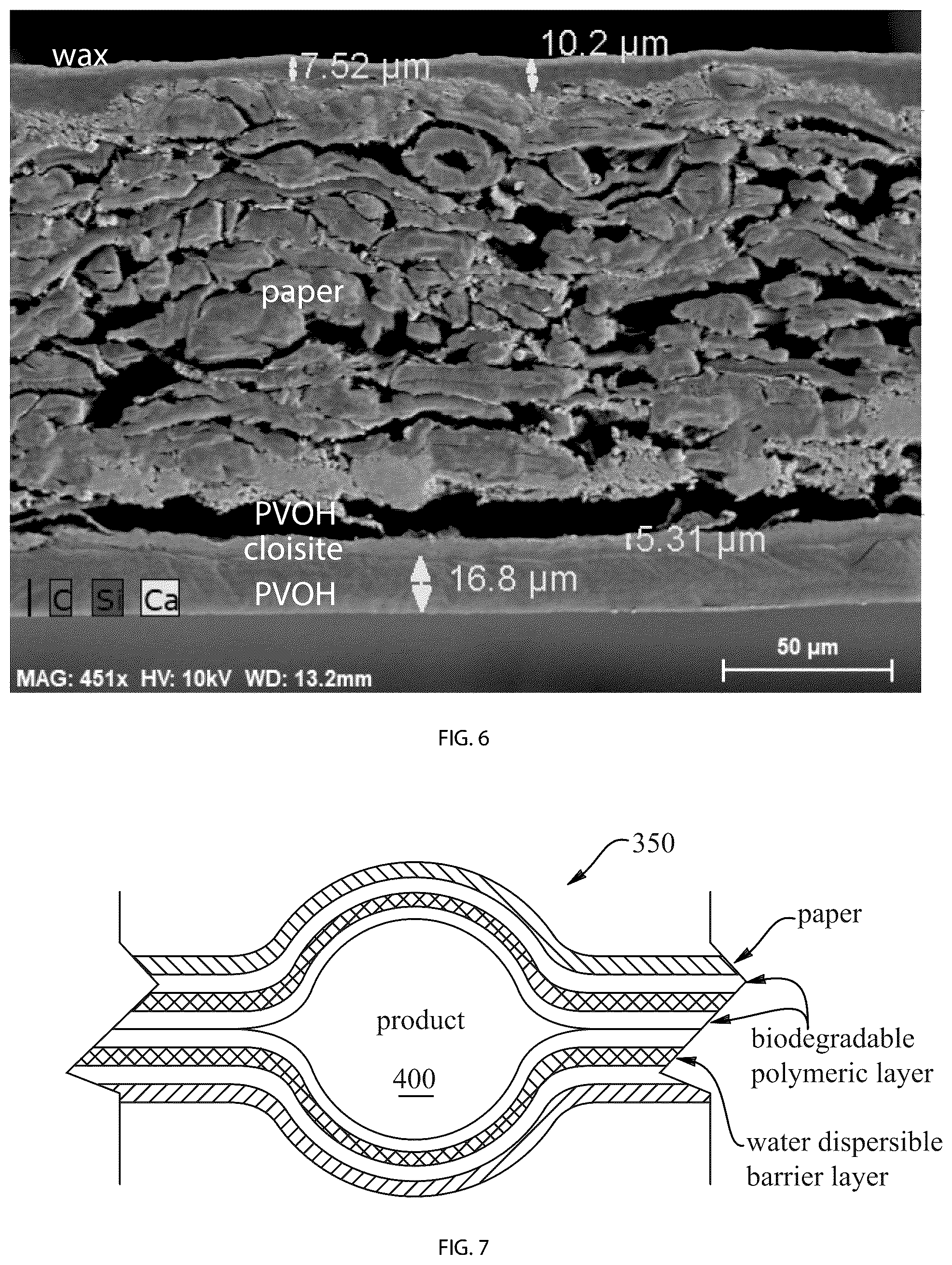 Patent US12351377 Figure 3 – Biodegradable paper barrier laminate