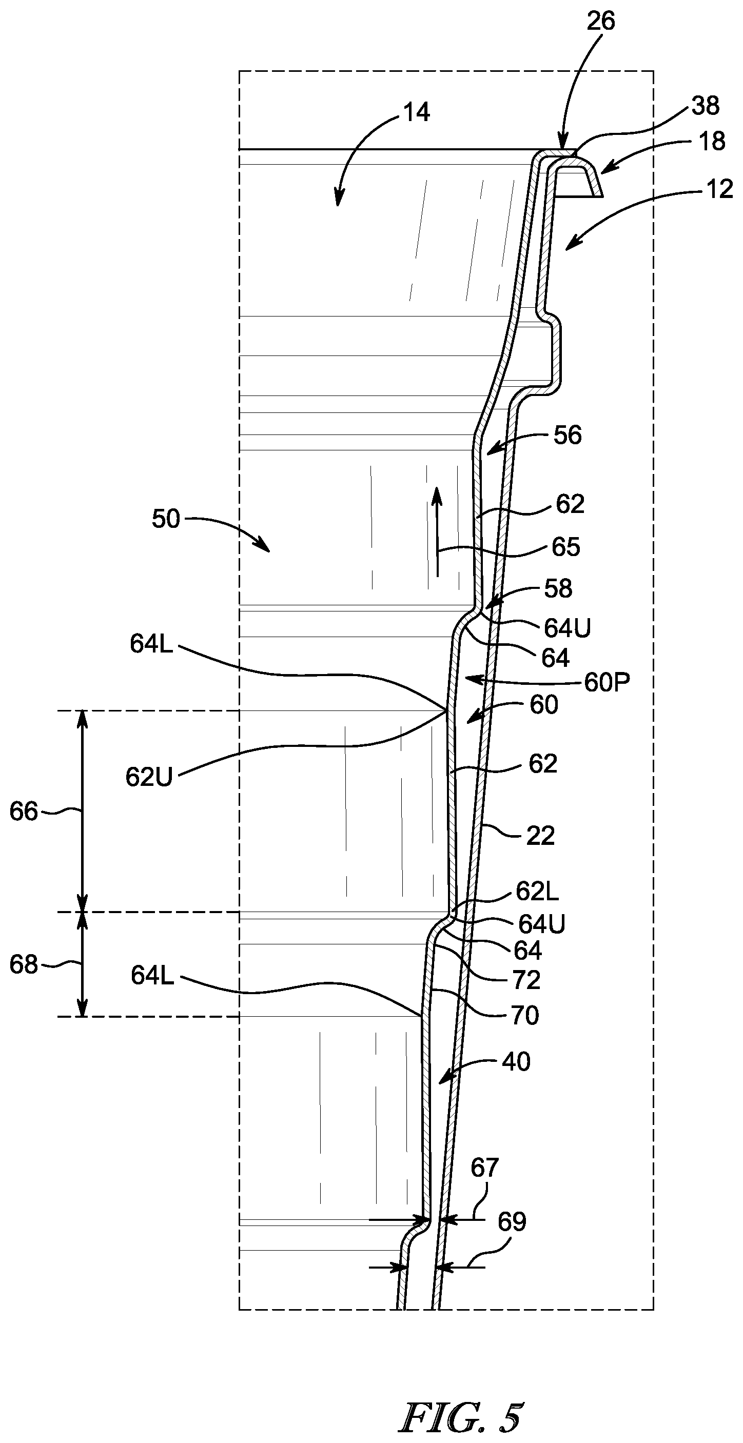 Patent US12351382 Figure 3 – Beverage container