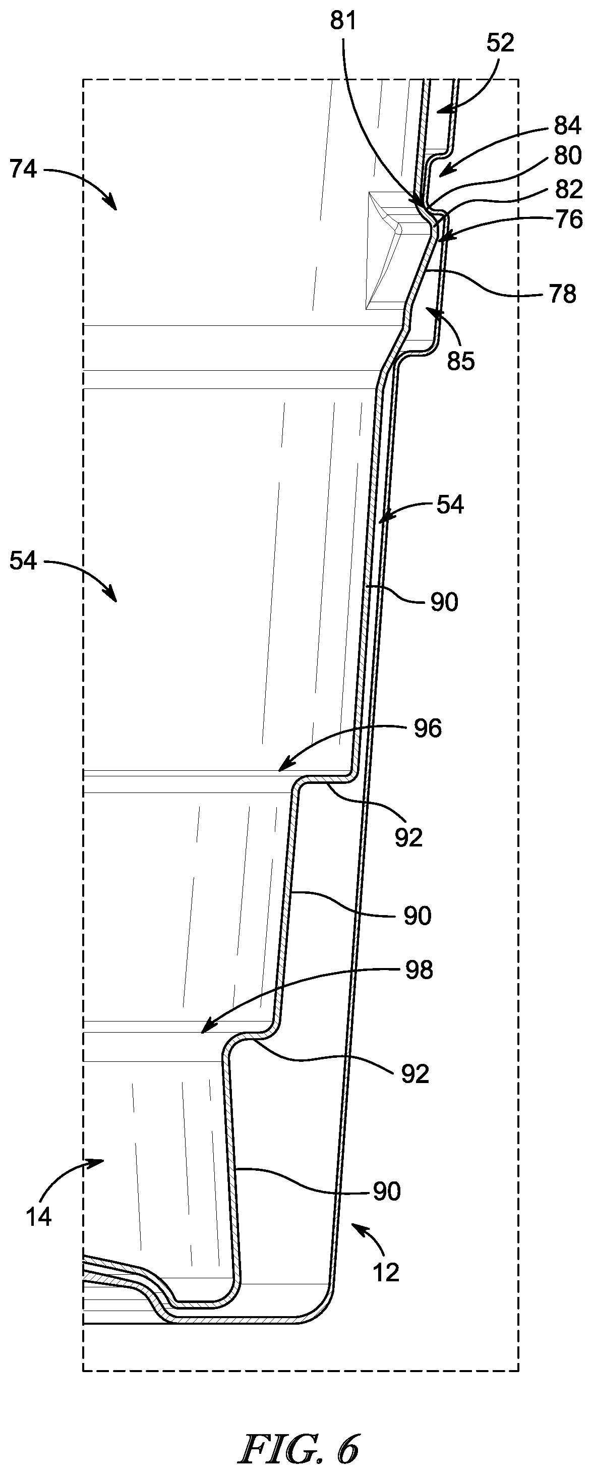 Patent US12351382 Figure 4 – Beverage container