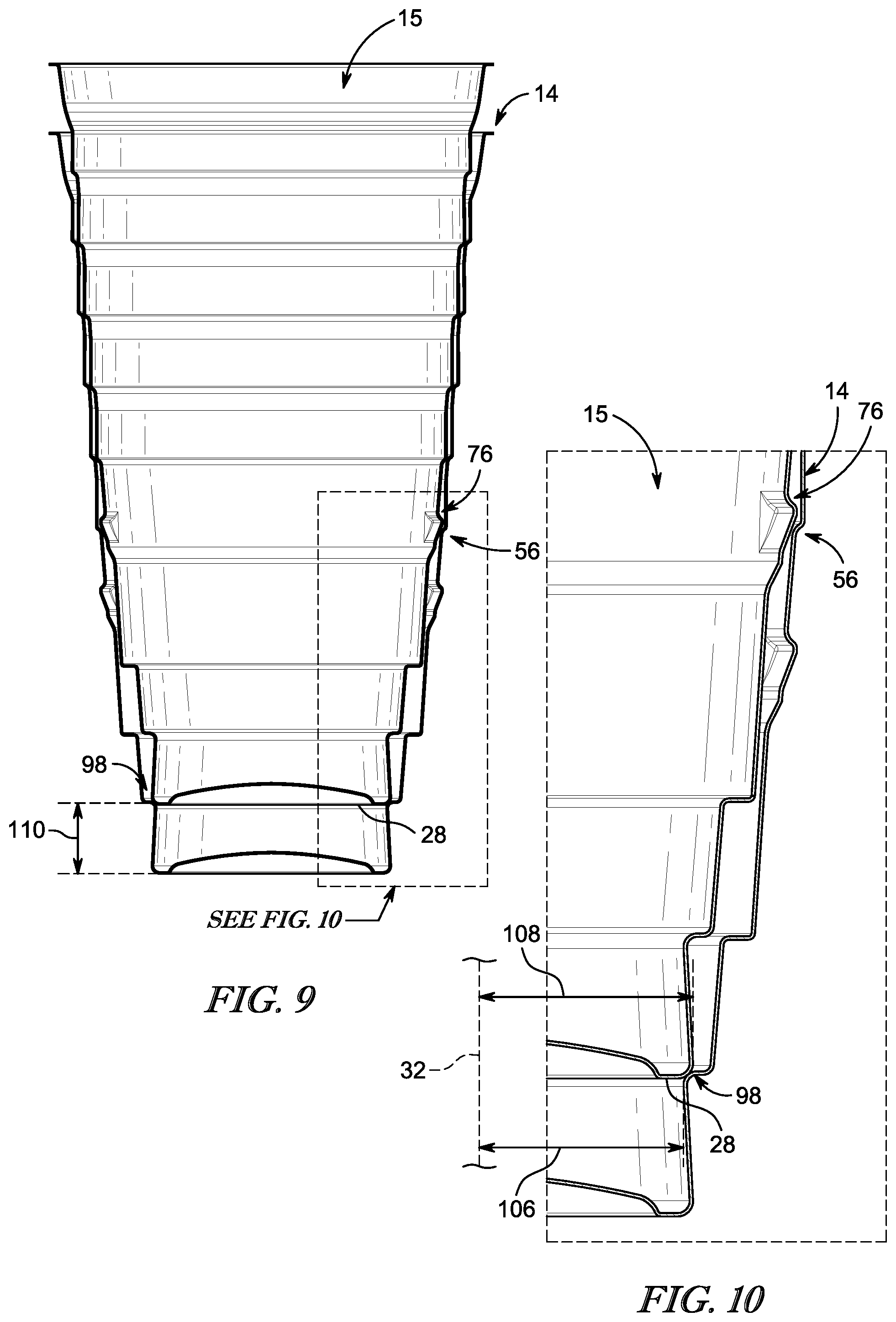 Patent US12351382 Figure 6 – Beverage container