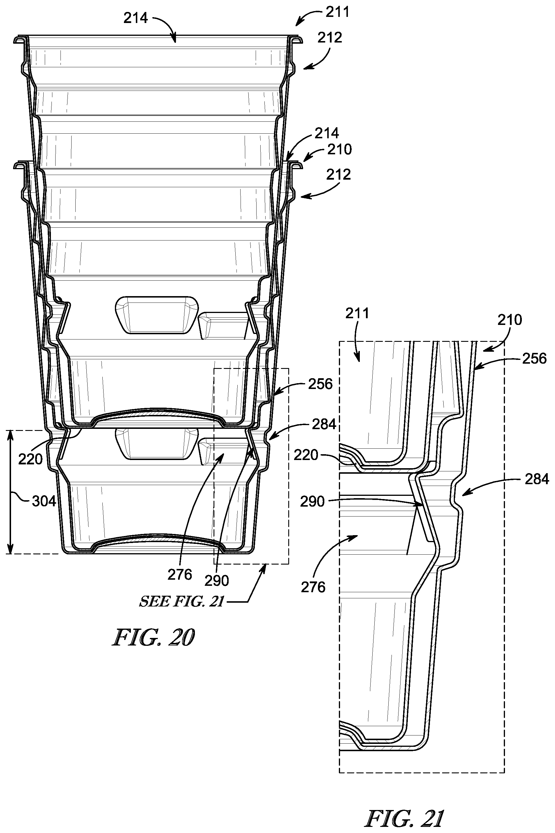 Patent US12351382 Figure 15 – Beverage container