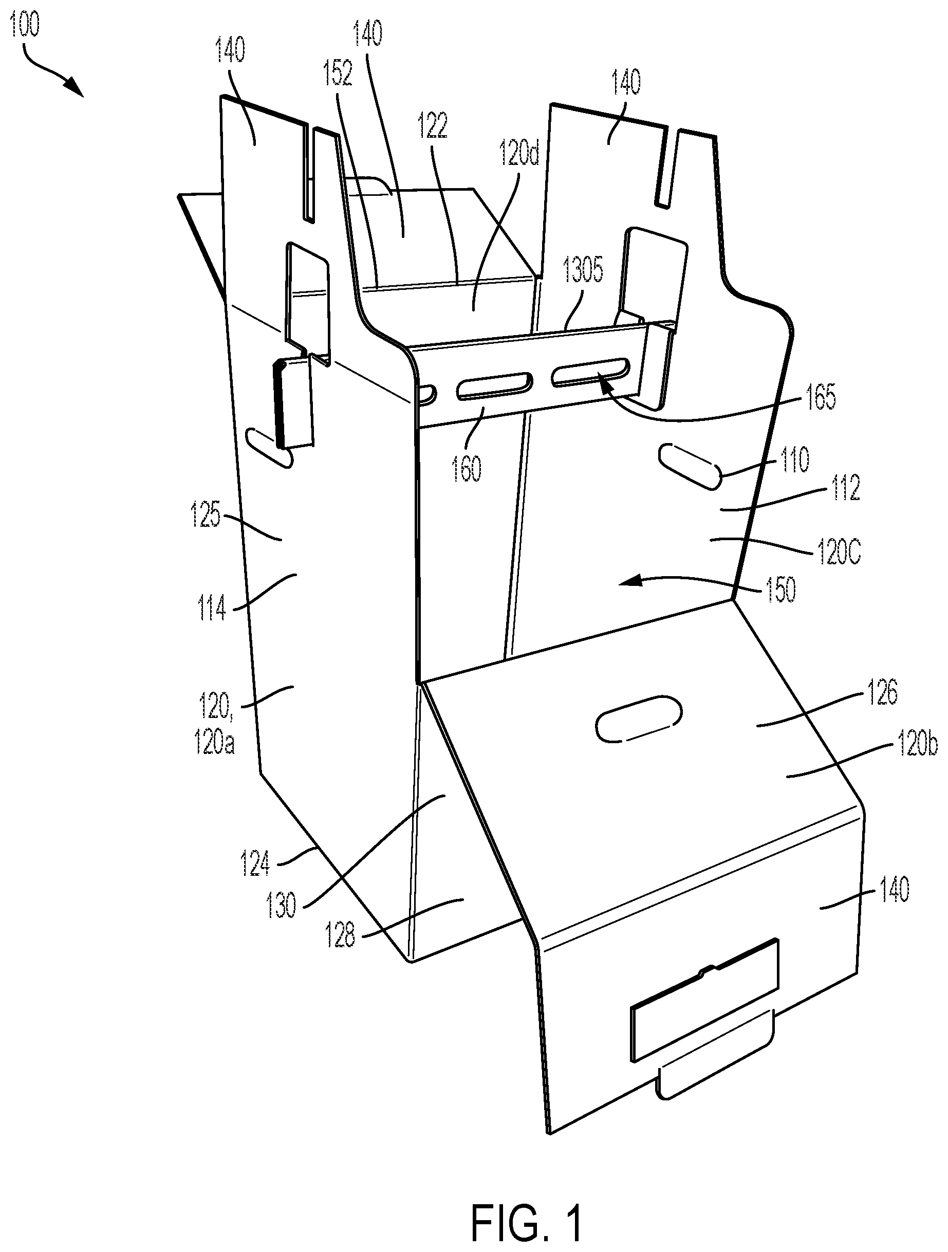 Patent US12351385 Figure 1 – Wardrobe box and hanger support member therefor