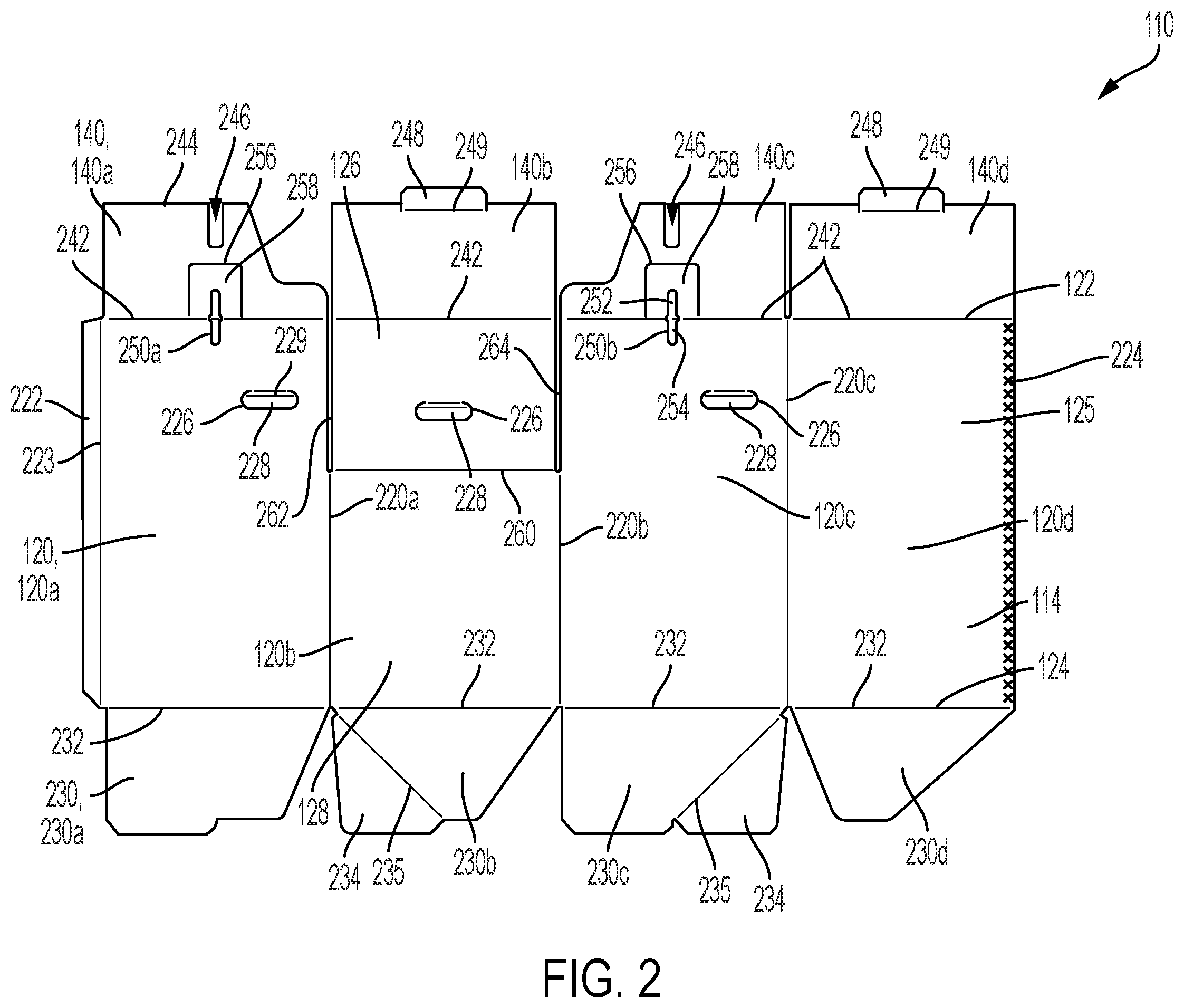 Patent US12351385 Figure 2 – Wardrobe box and hanger support member therefor