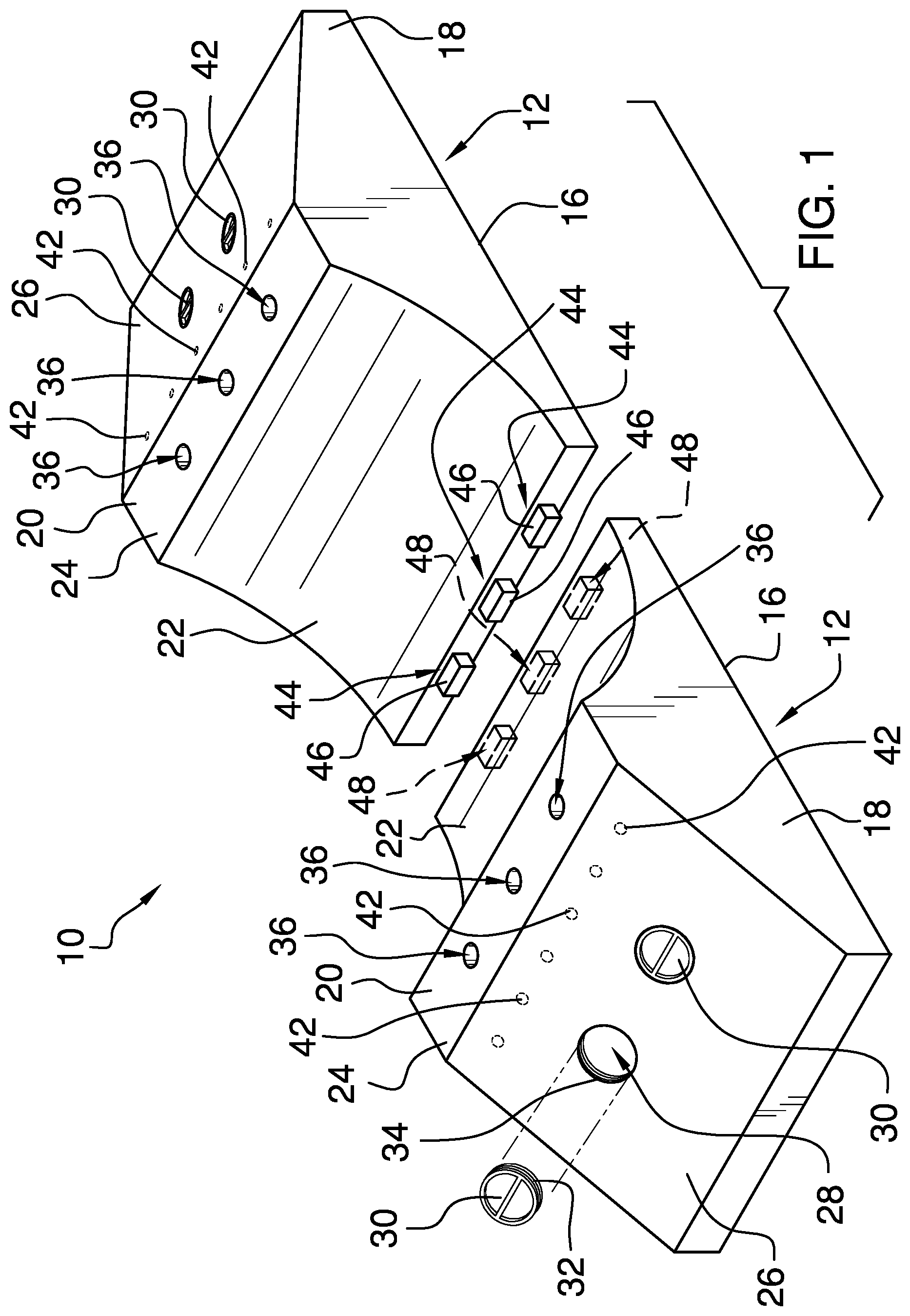 Patent US12351387 Figure 1 – Anchoring apparatus for buried objects
