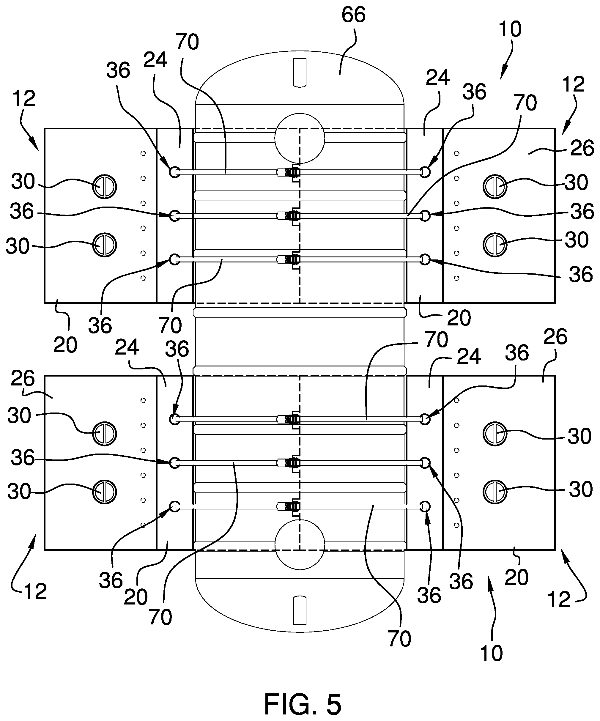 Patent US12351387 Figure 5 – Anchoring apparatus for buried objects
