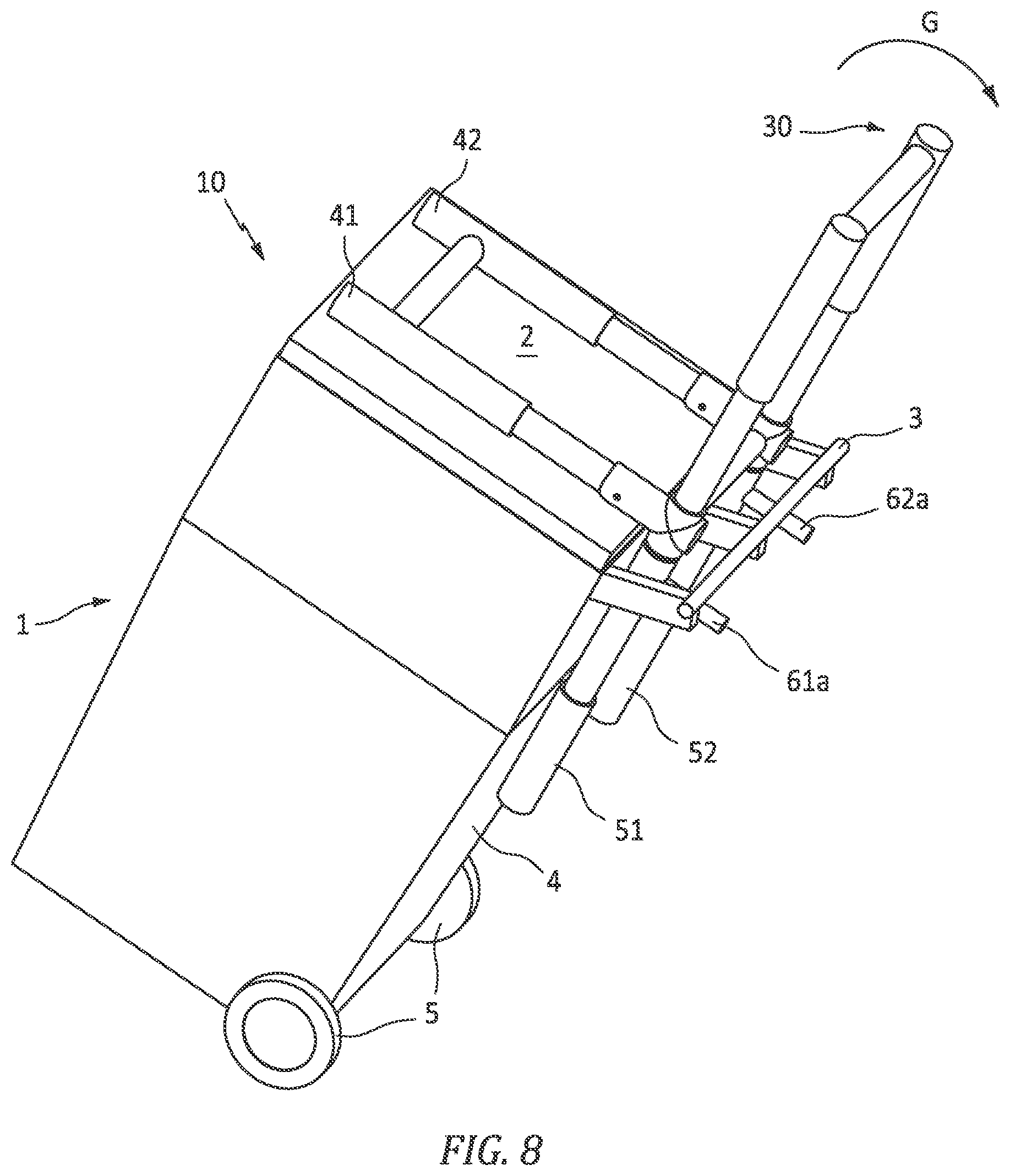 Patent US12351389 Figure 9 – Extension device for refuse containers