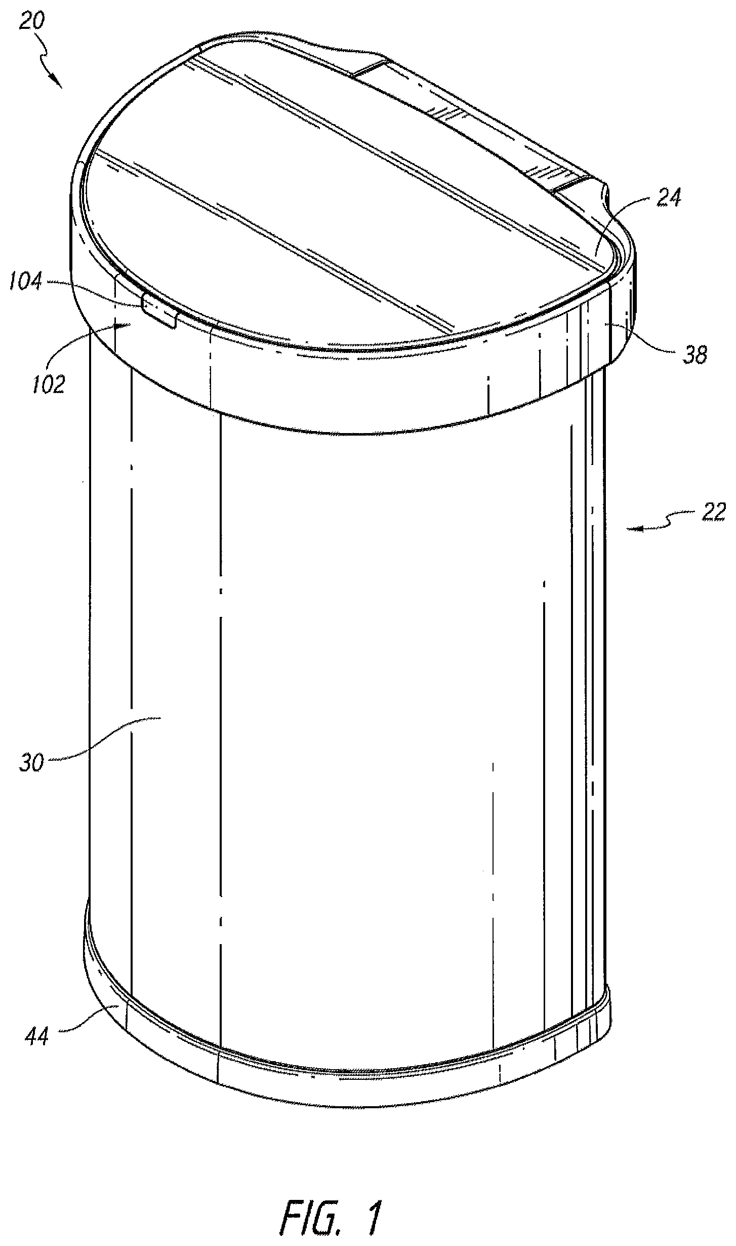 Patent US12351390 Figure 1 – Containers with multiple sensors