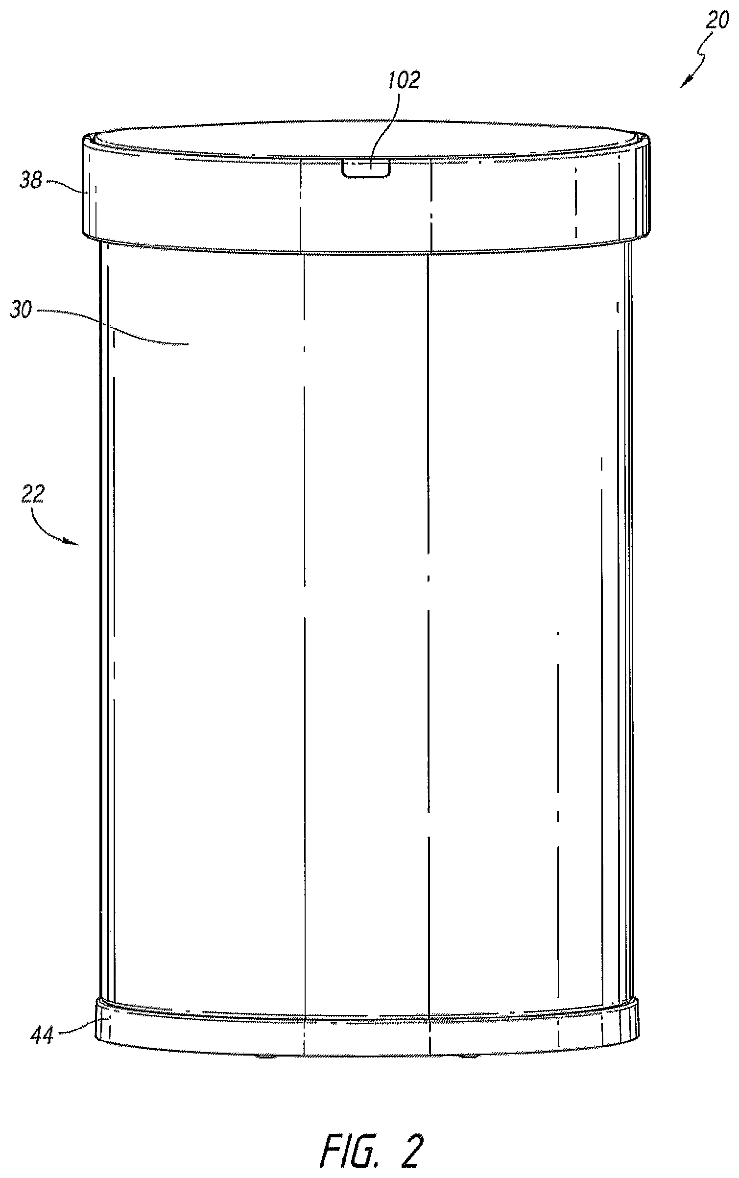 Patent US12351390 Figure 2 – Containers with multiple sensors