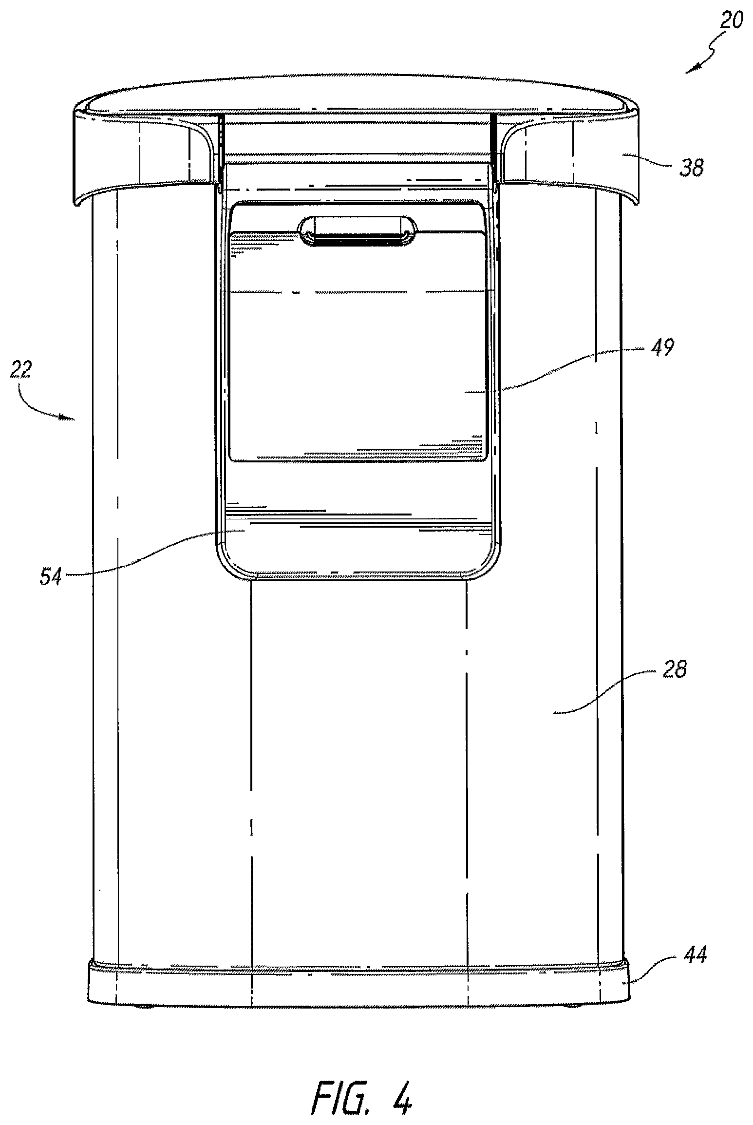Patent US12351390 Figure 4 – Containers with multiple sensors