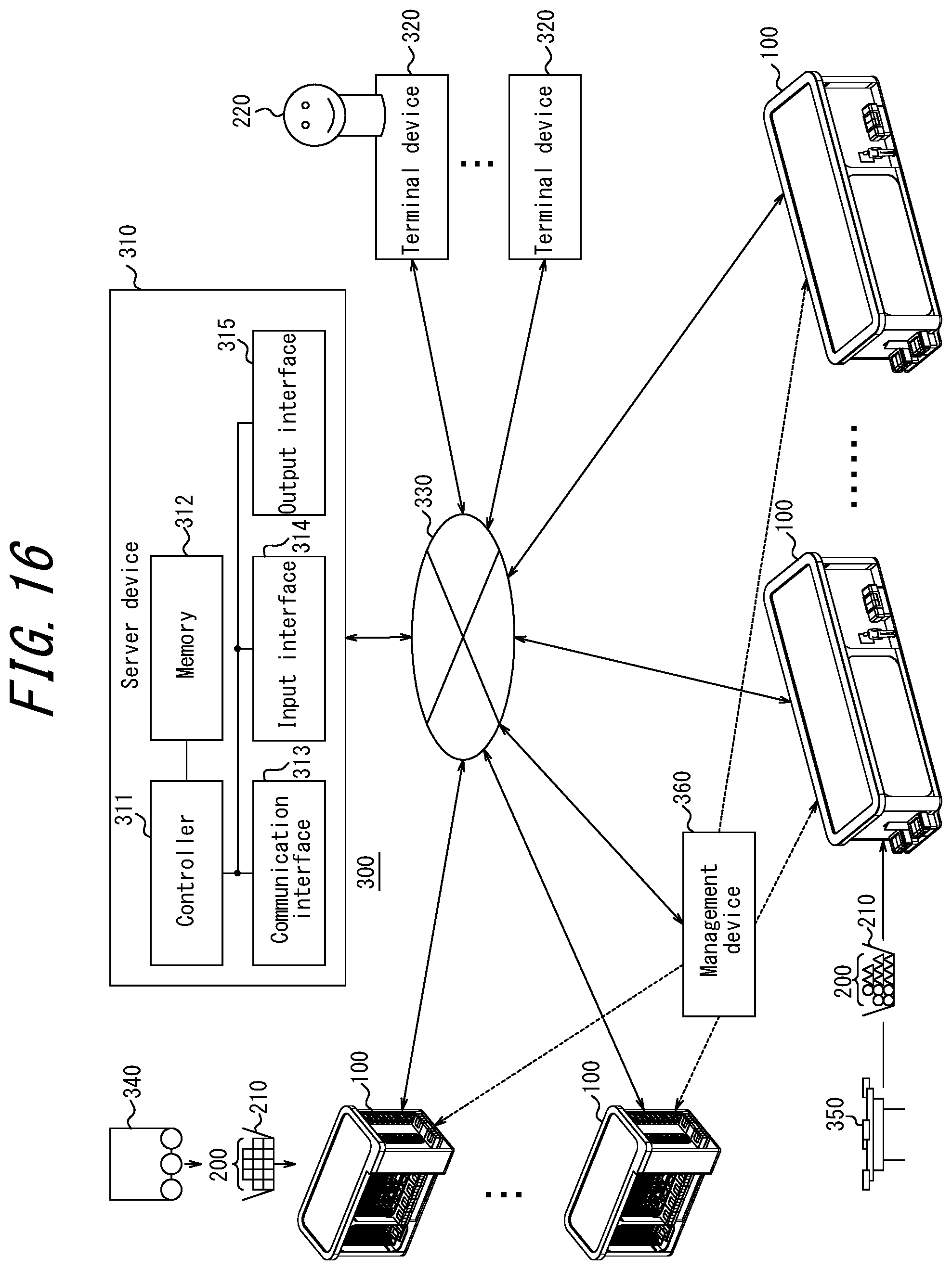 Patent US12351392 Figure 15 – Article management system, logistics system, server device, and article management method