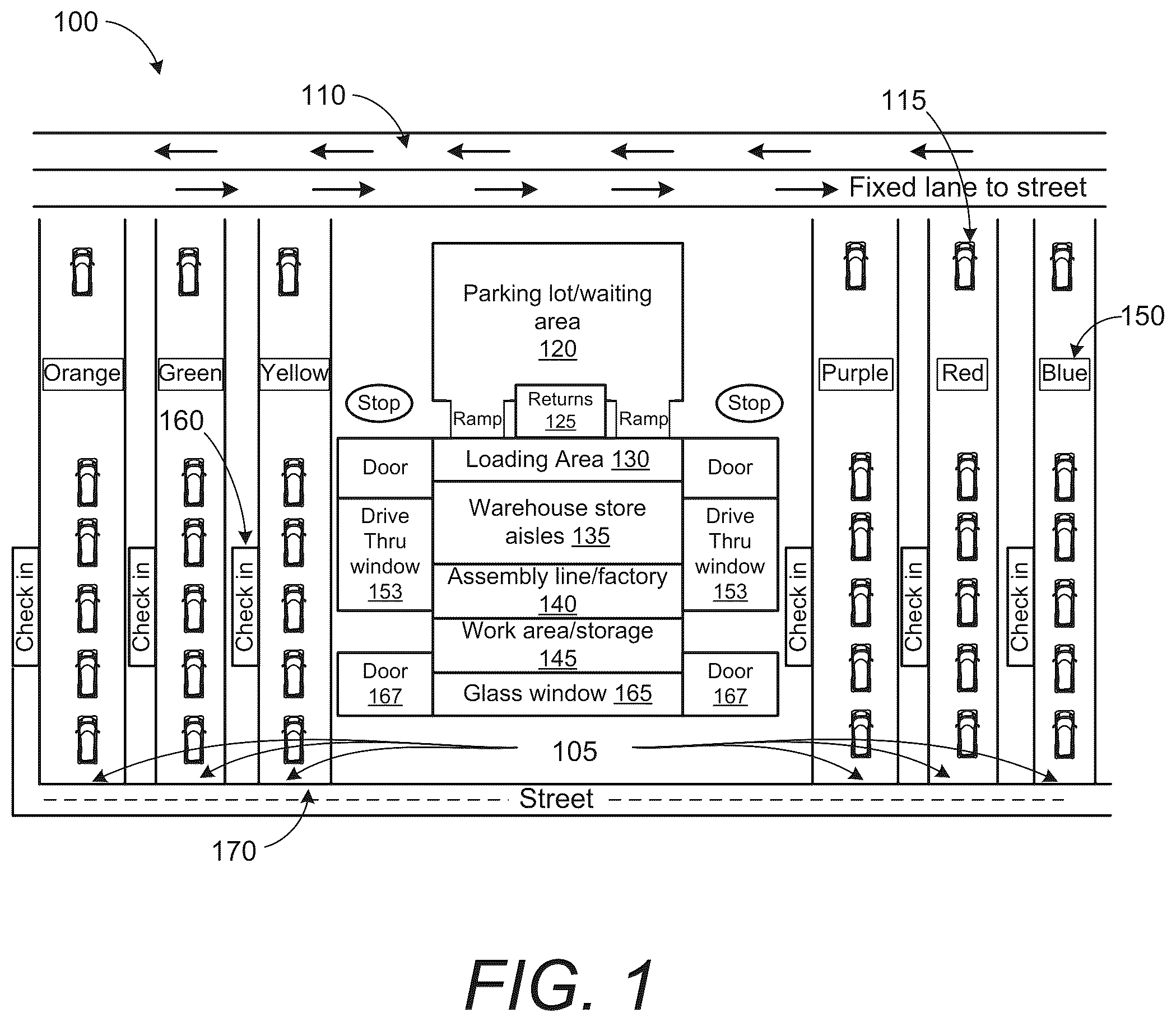 Patent US12351393 Figure 1 – System and method for order fulfillment