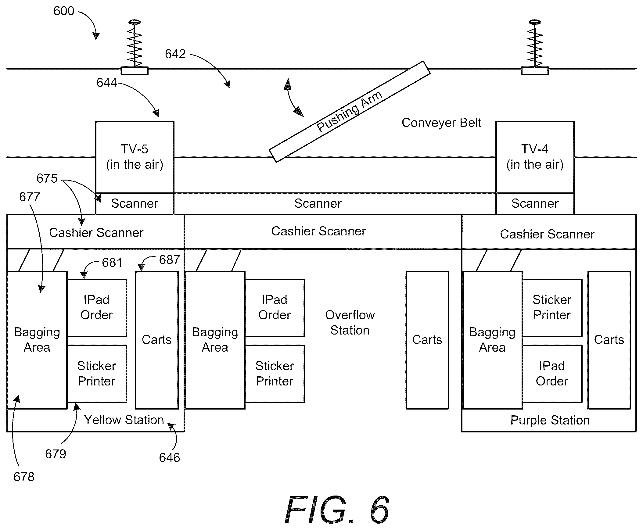 Patent US12351393 Figure 6 – System and method for order fulfillment