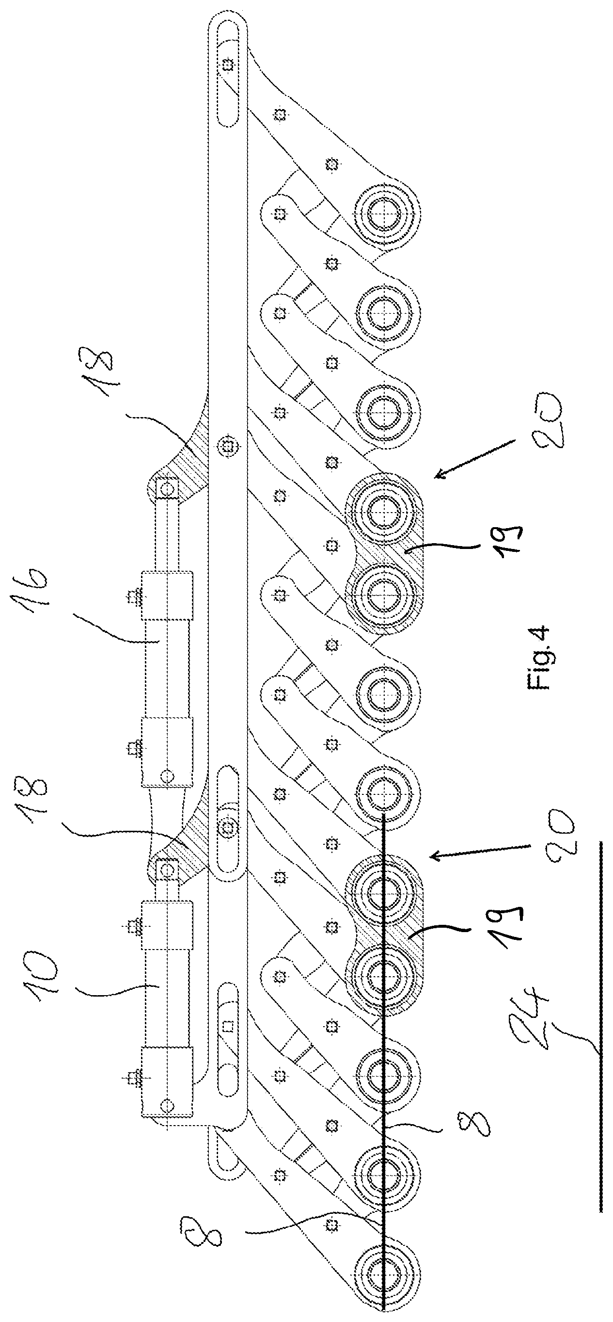 Patent US12351396 Figure 4 – Root crop conveyor