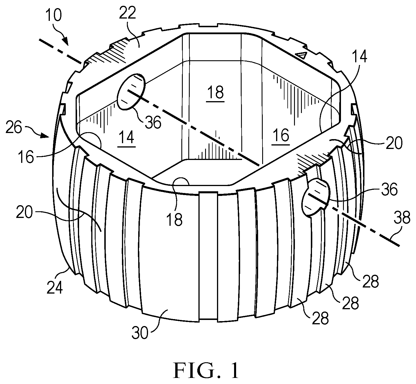 Patent US12351398 Figure 1 – Conveyor module and method of manufacturing