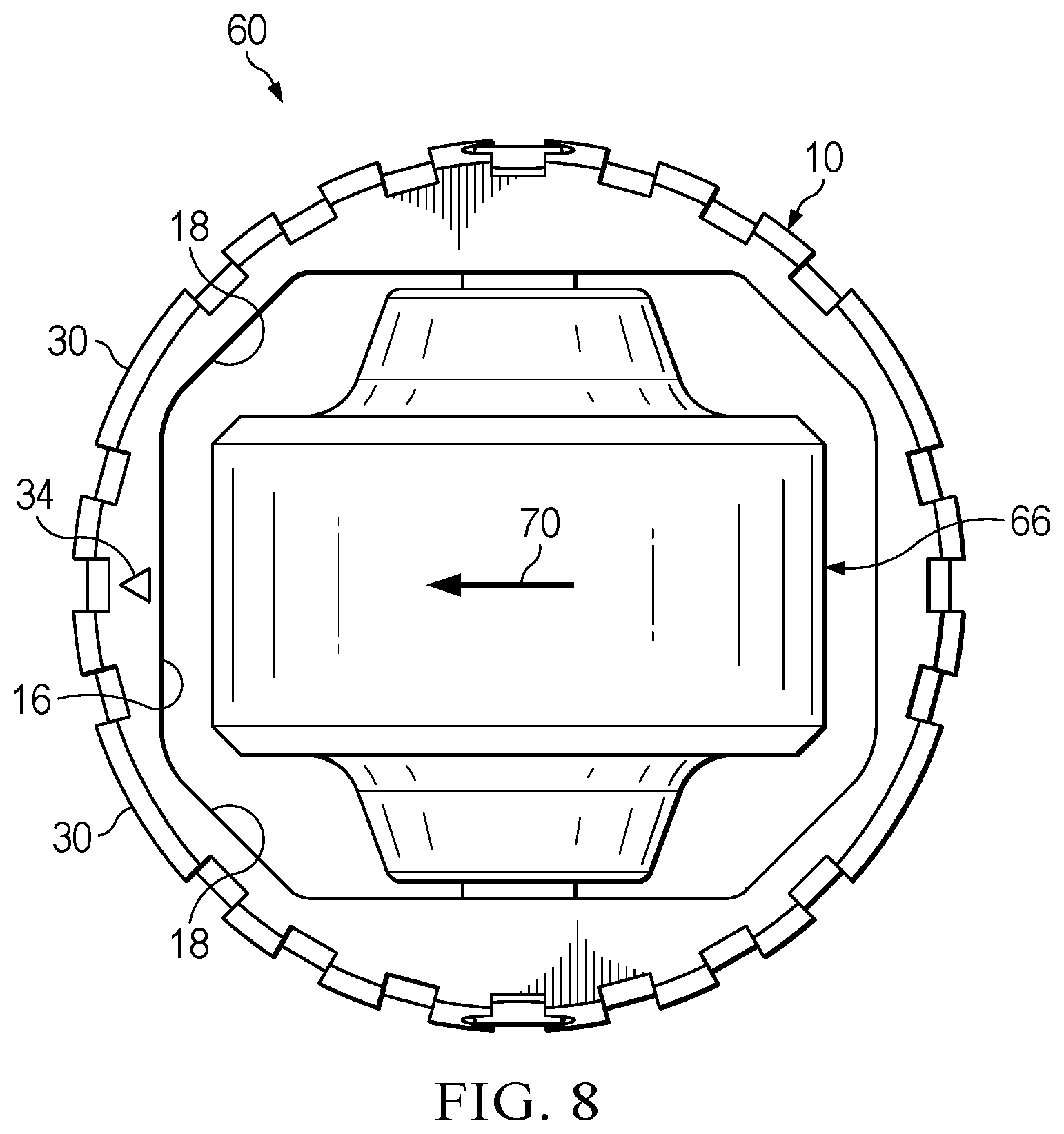 Patent US12351398 Figure 8 – Conveyor module and method of manufacturing