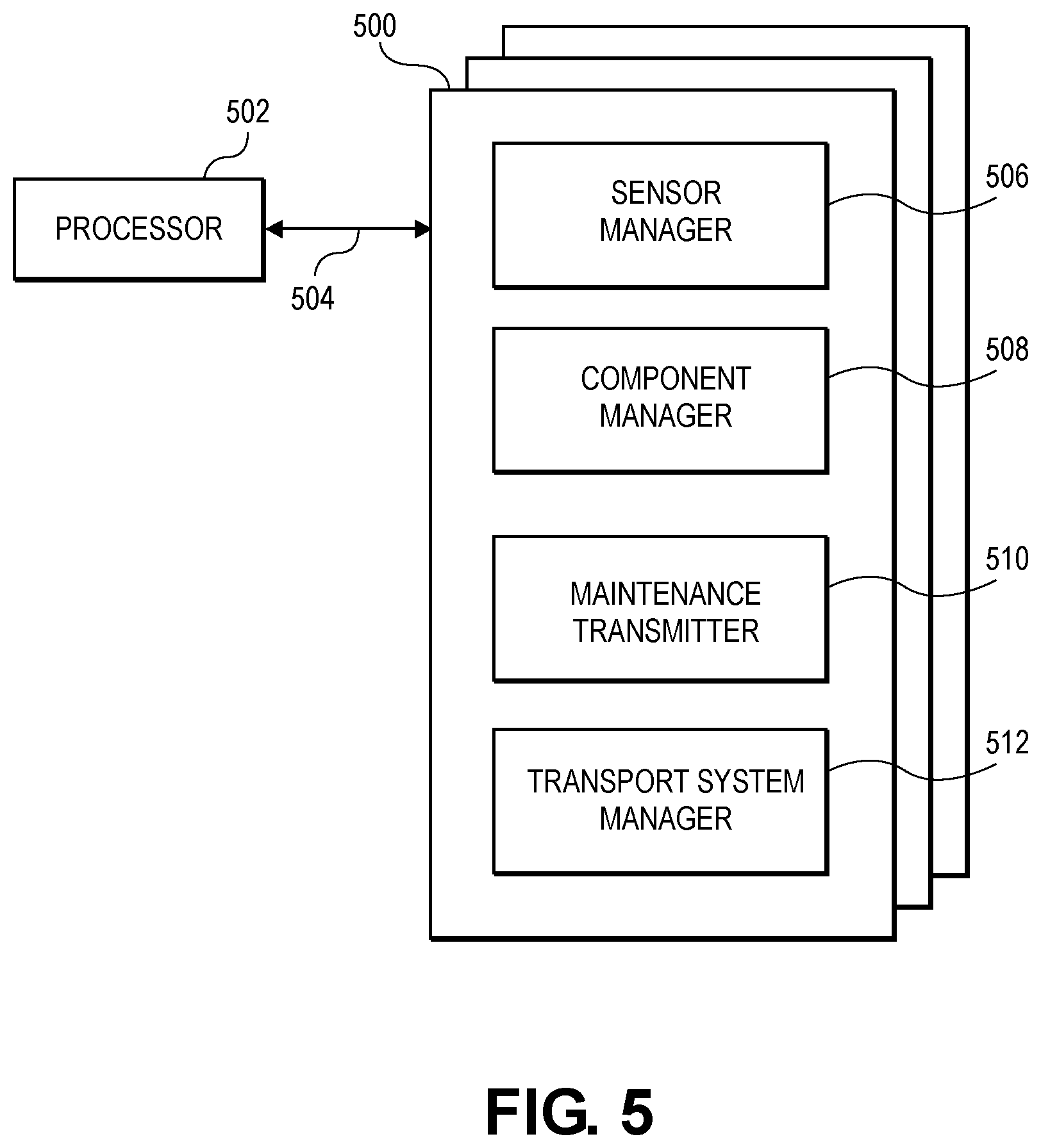 Patent US12351400 Figure 5 – Transport system monitoring device