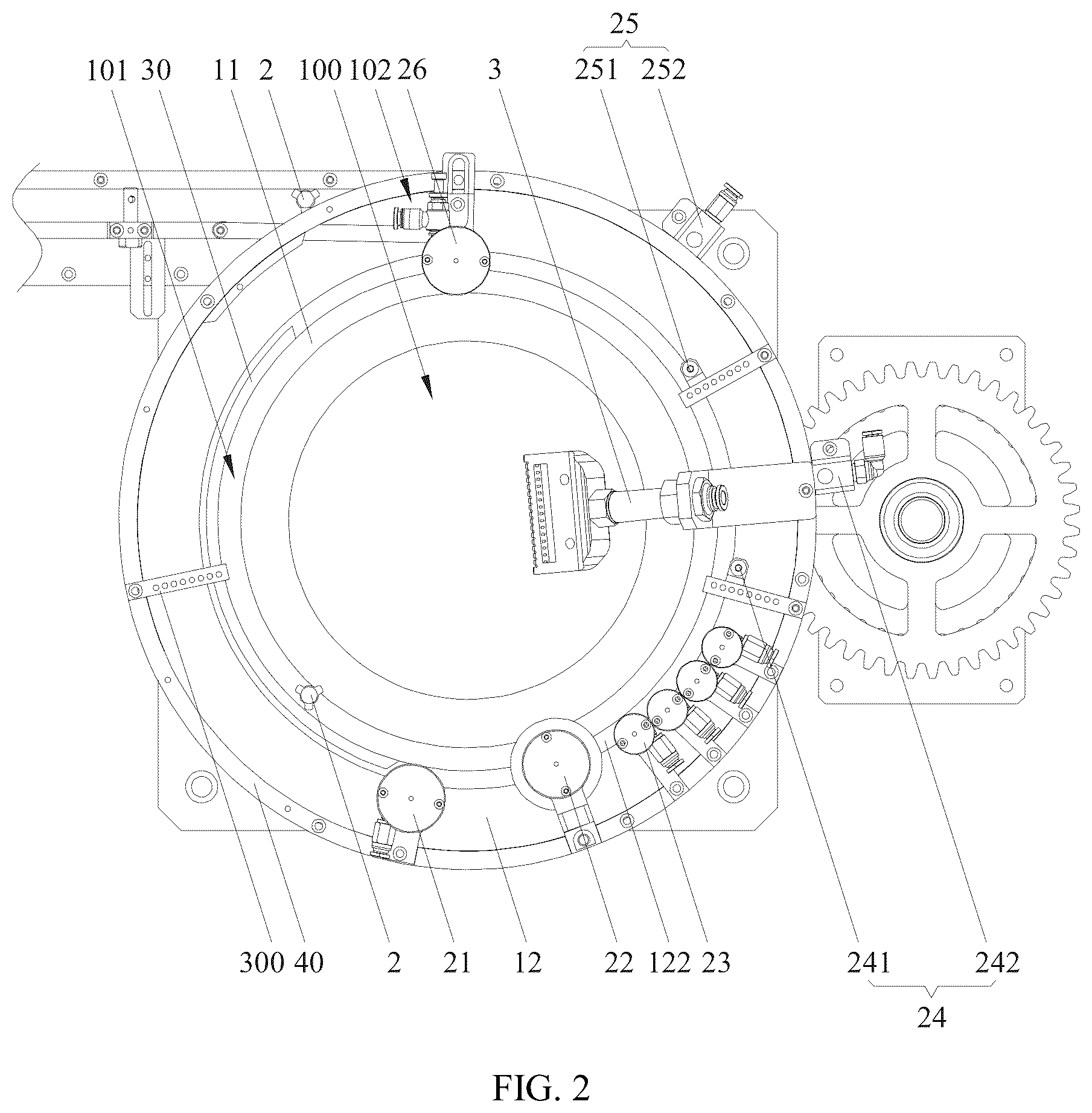 Patent US12351403 Figure 2 – Material handling device