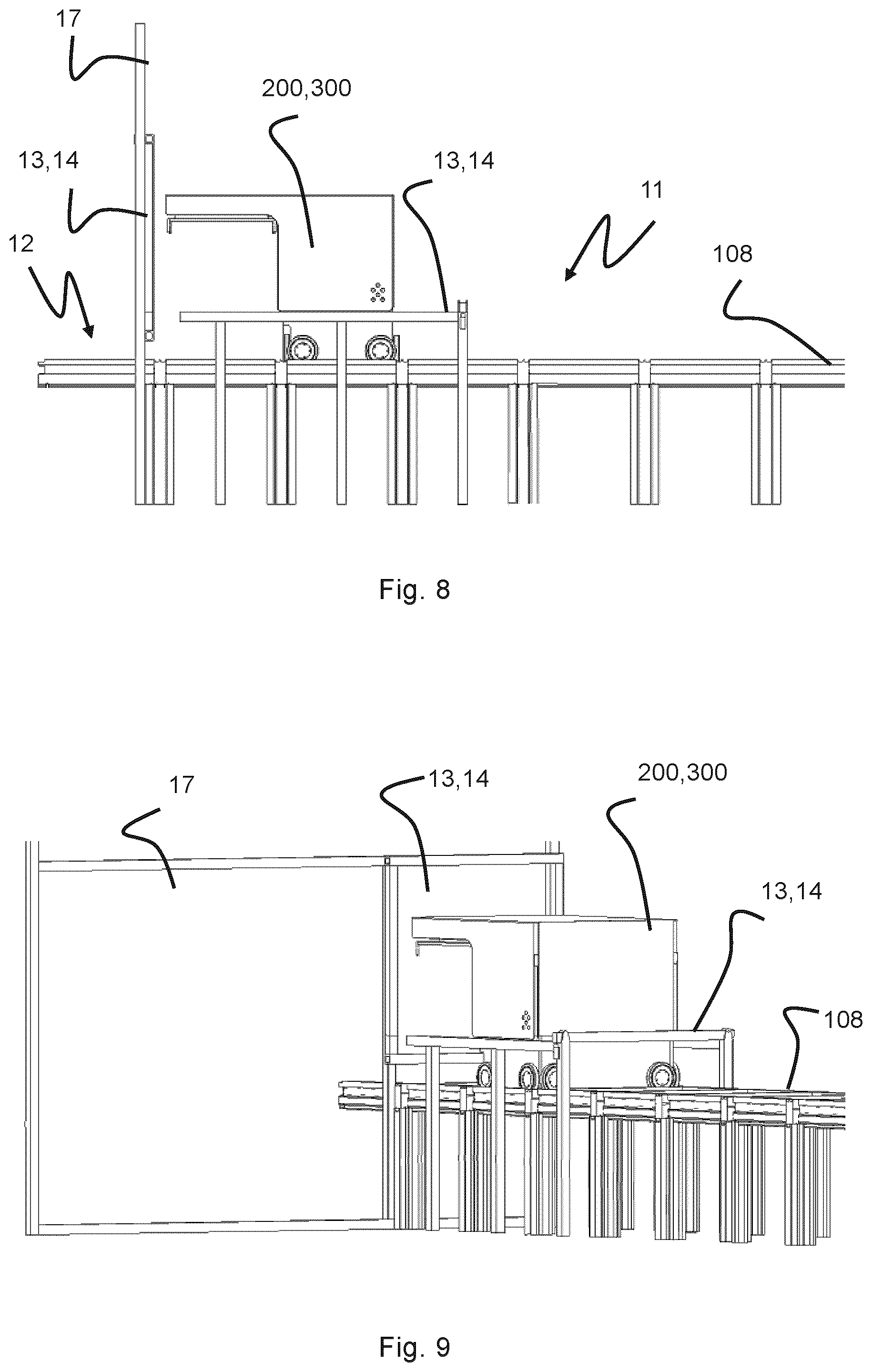 Patent US12351404 Figure 5 – Automated storage and retrieval system with a vehicle pen