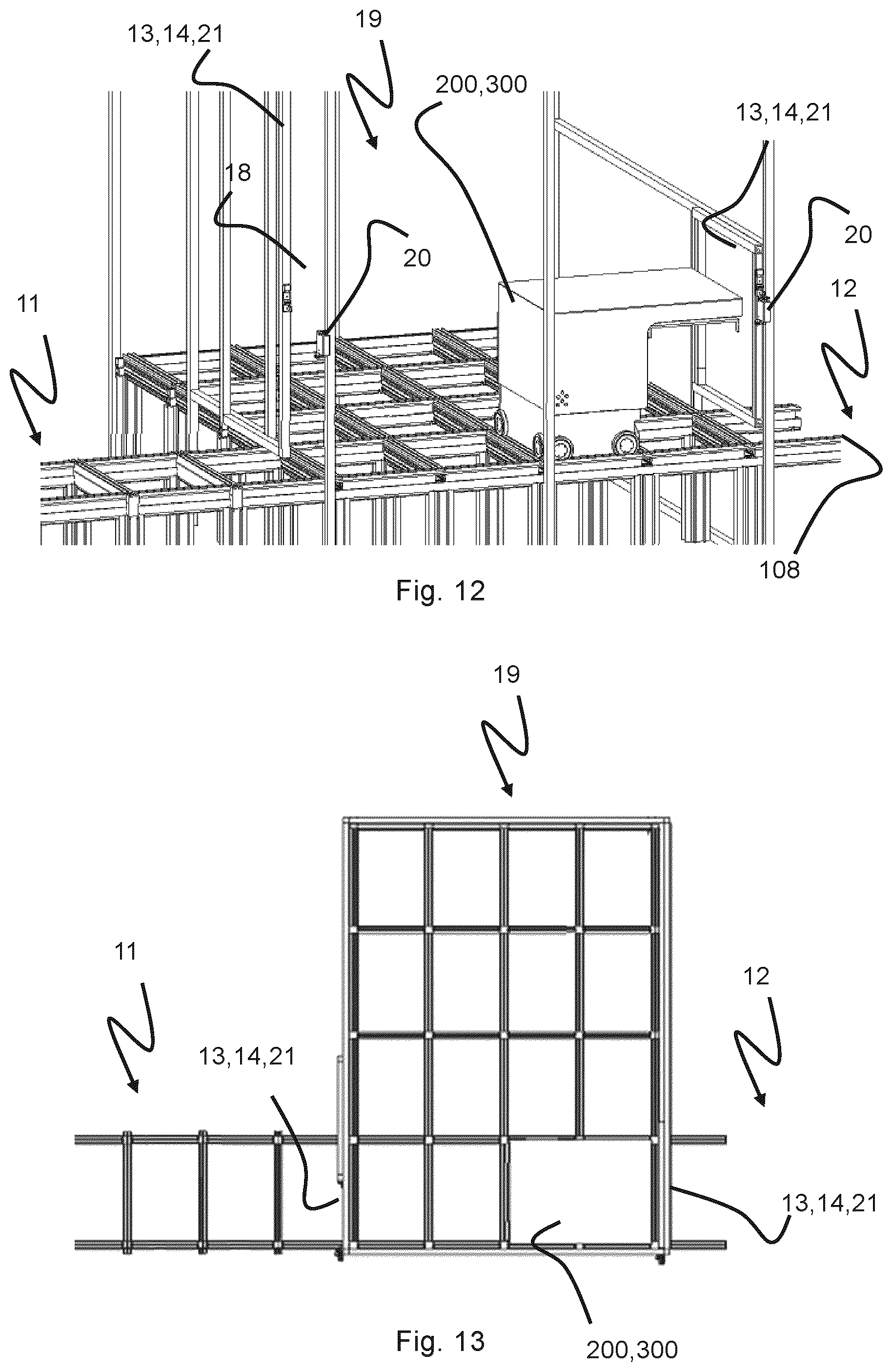 Patent US12351404 Figure 7 – Automated storage and retrieval system with a vehicle pen