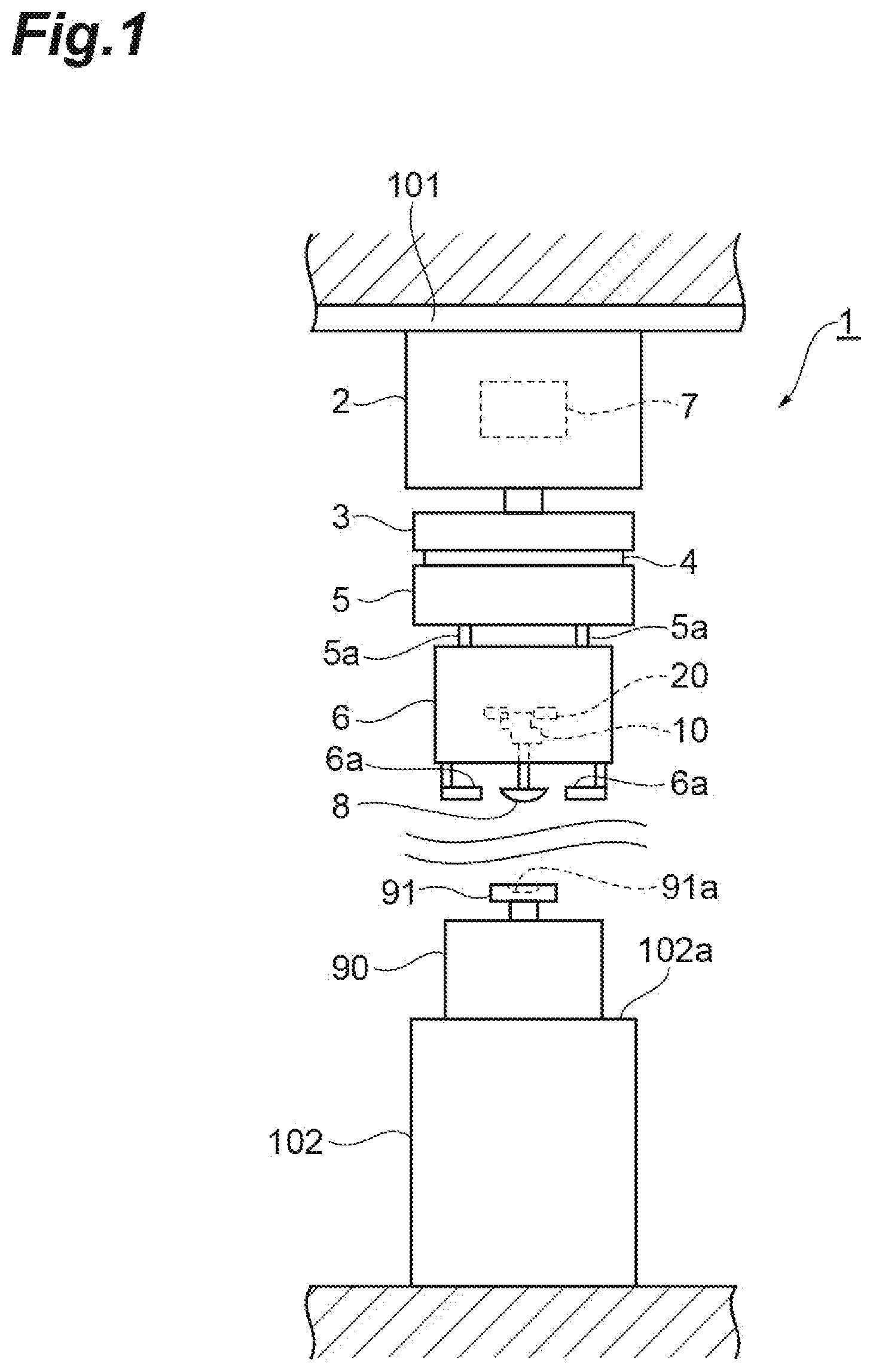 Patent US12351405 Figure 1 – Overhead conveying vehicle