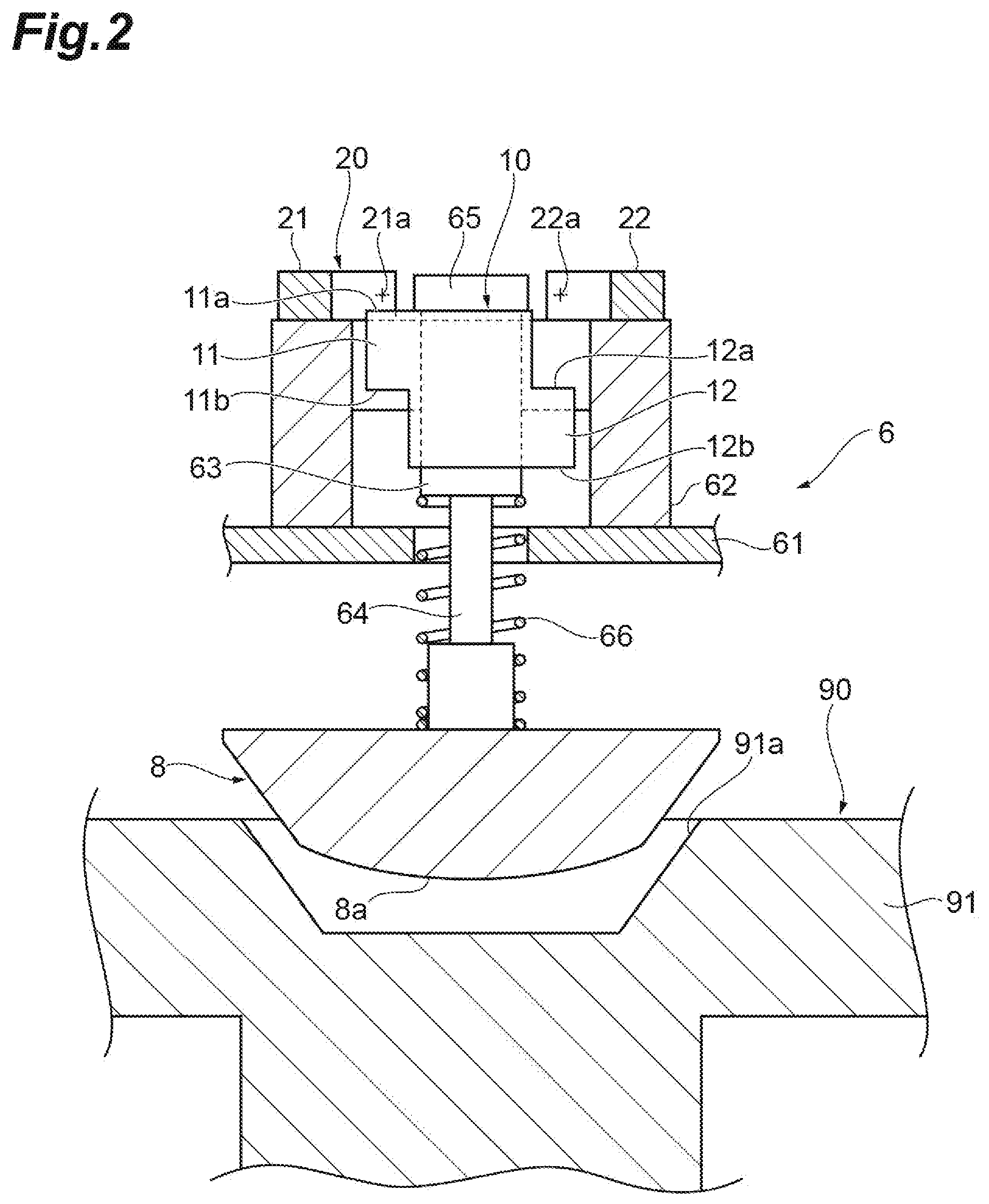 Patent US12351405 Figure 2 – Overhead conveying vehicle