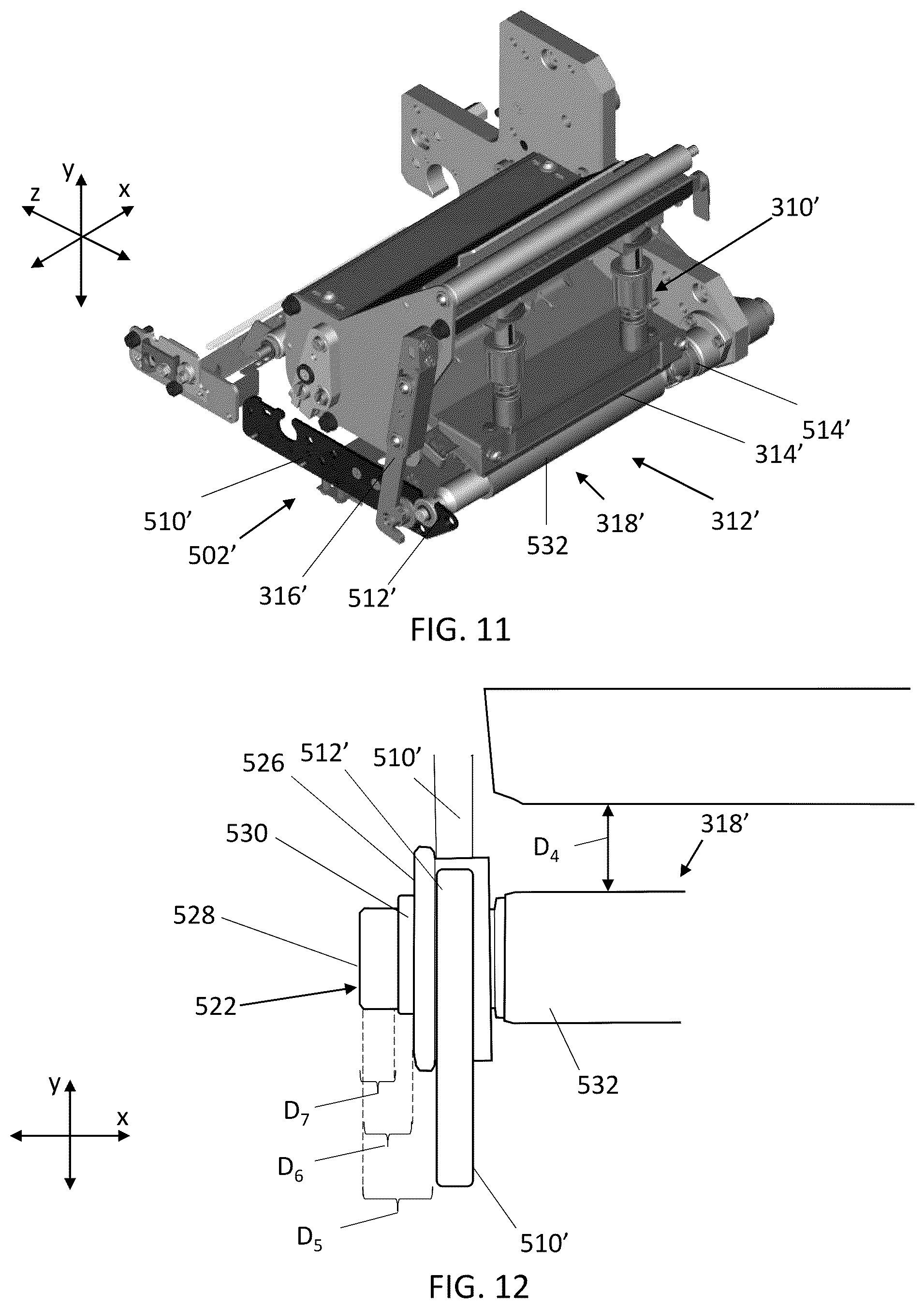 Patent US12351410 Figure 11 – Printer with linerless media wrap removal mechanism and associated methods