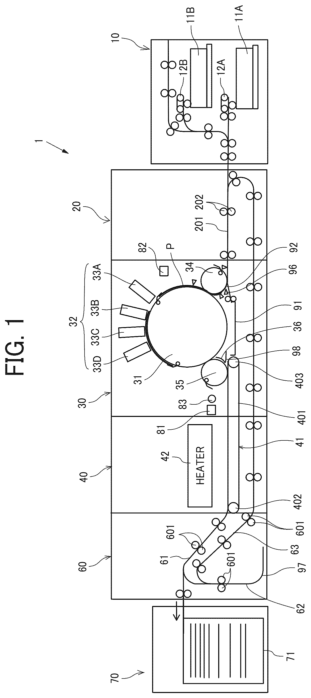 Patent US12351412 Figure 1 – Conveyance apparatus and printing apparatus