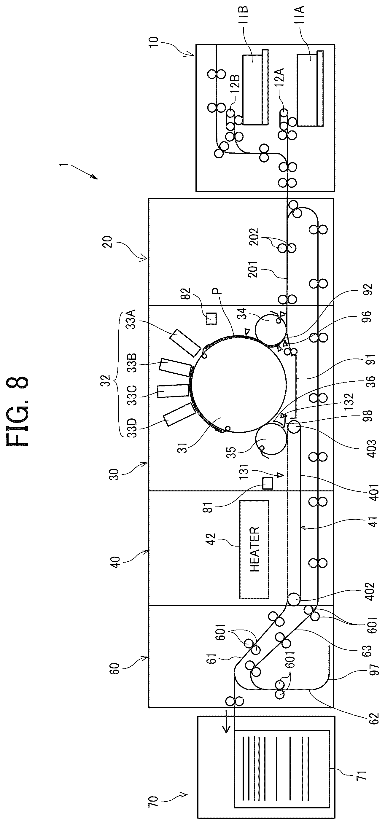 Patent US12351412 Figure 7 – Conveyance apparatus and printing apparatus