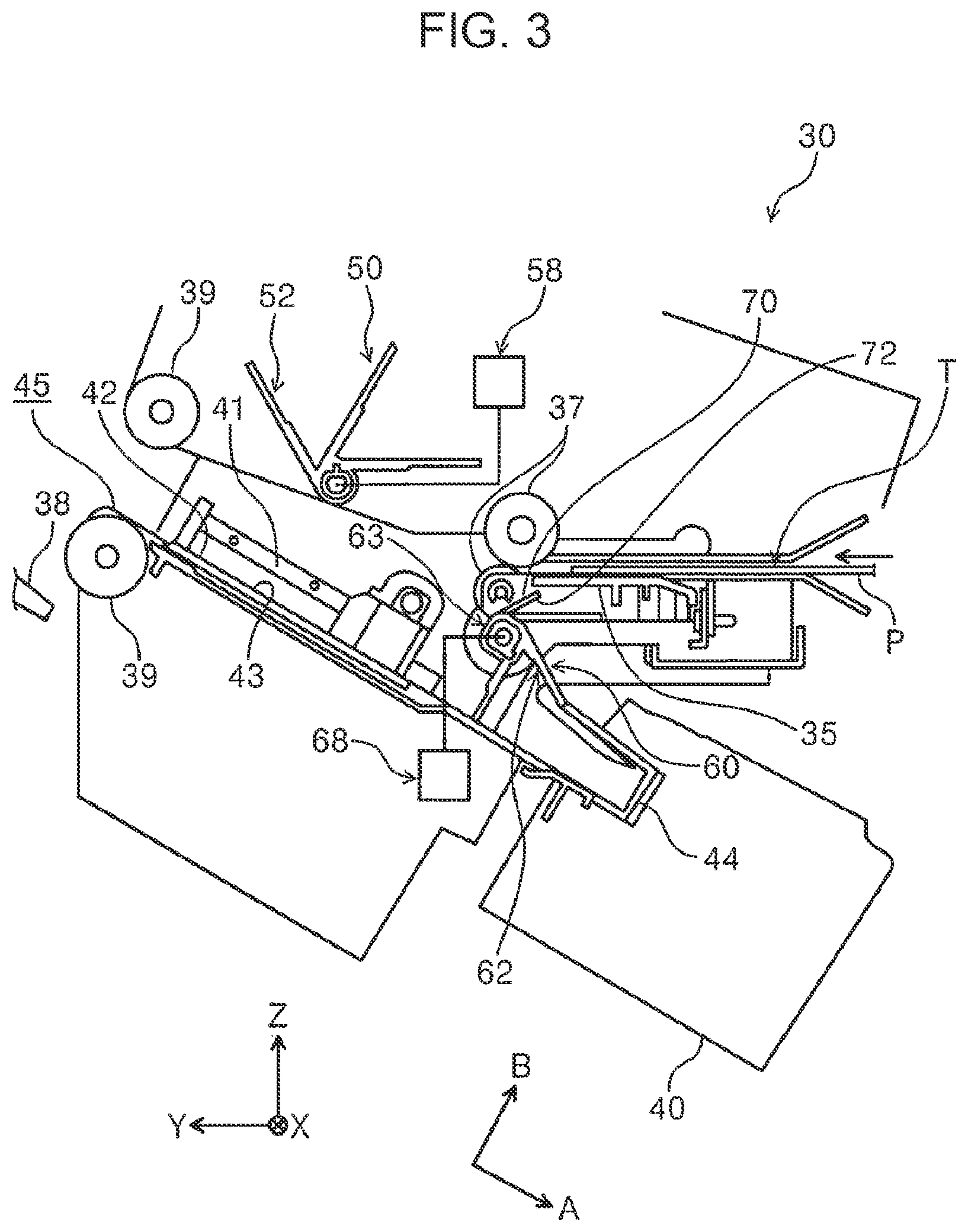 Patent US12351413 Figure 3 – Post-processing device