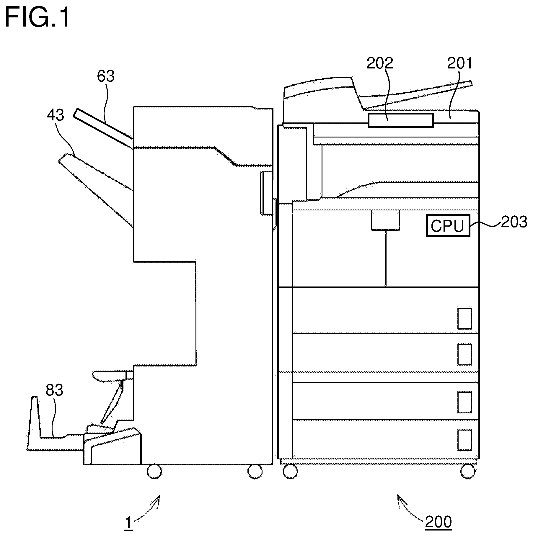 Patent US12351414 Figure 1 – Sheet post-processing apparatus and image forming system including the apparatus