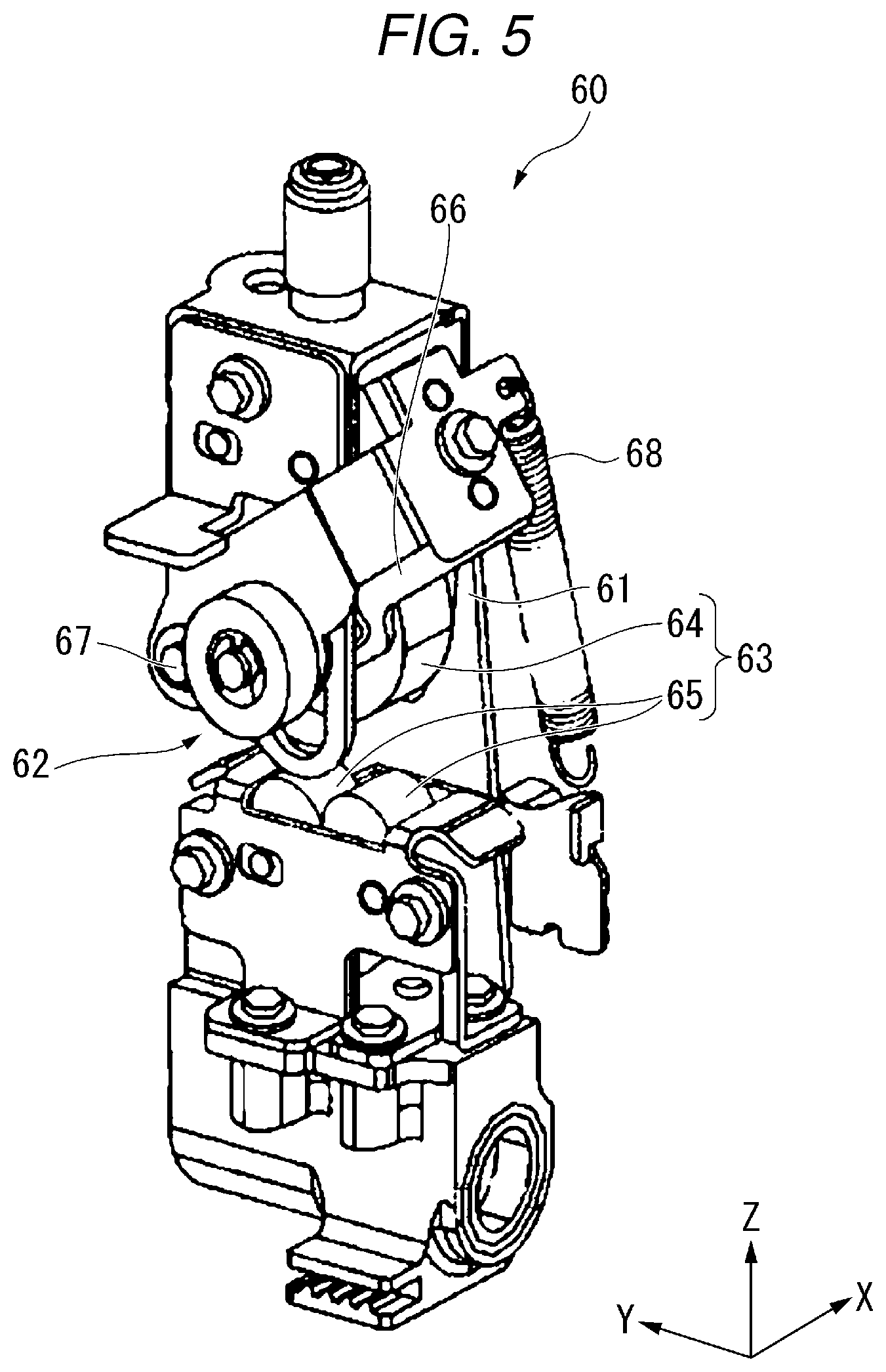Patent US12351417 Figure 5 – Sheet processing device