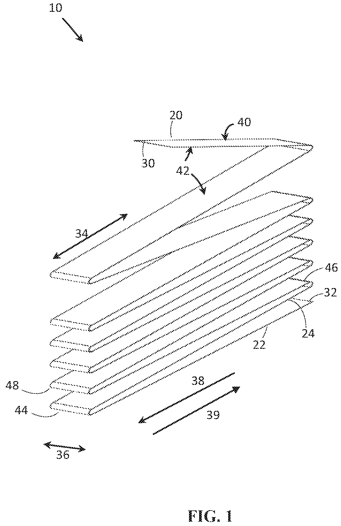 Patent US12351418 Figure 1 – Spindle free tape article and method