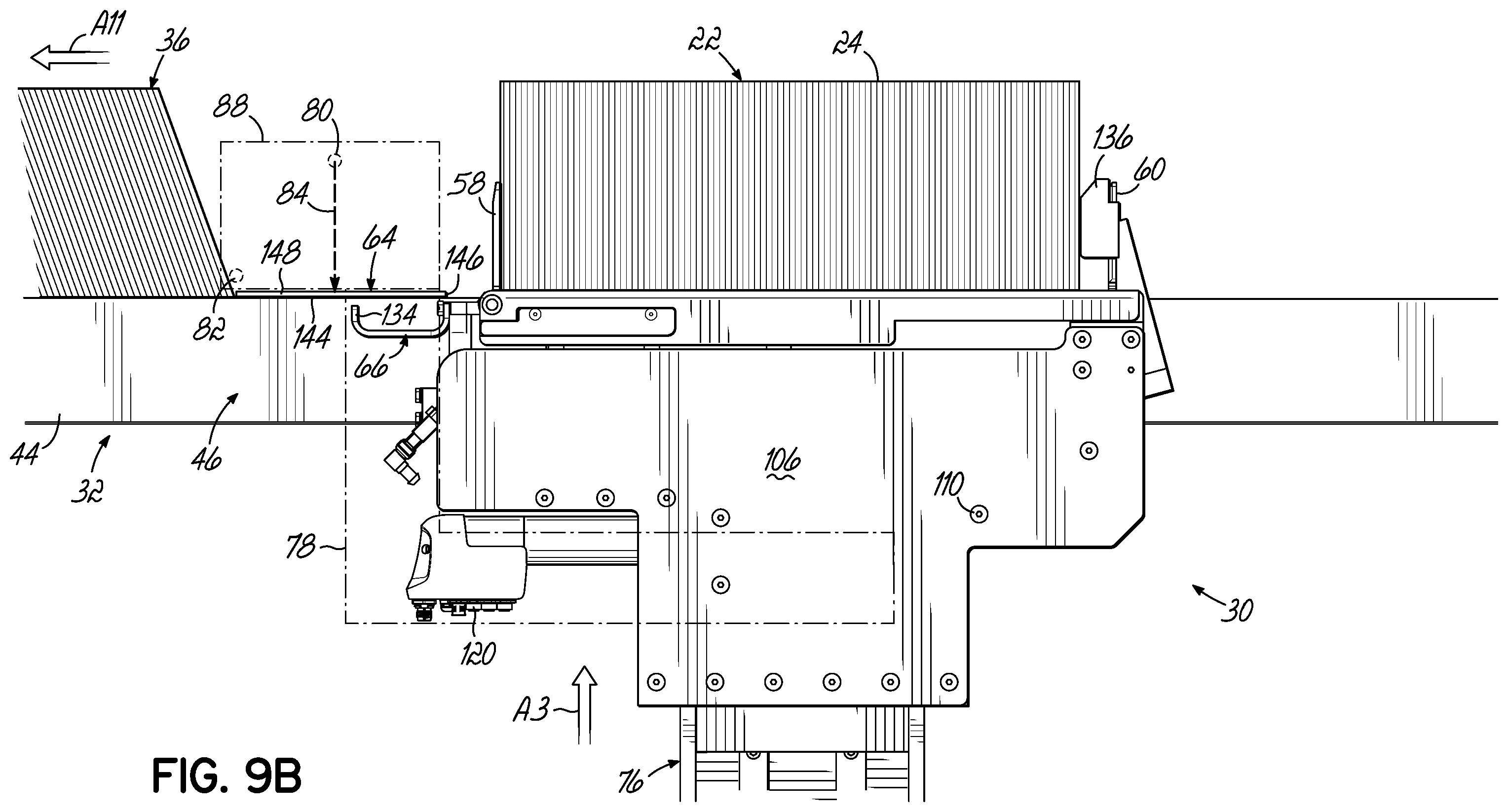 Patent US12351419 Figure 18 – Automatic magazine loader for supplying carton blanks to carton magazine