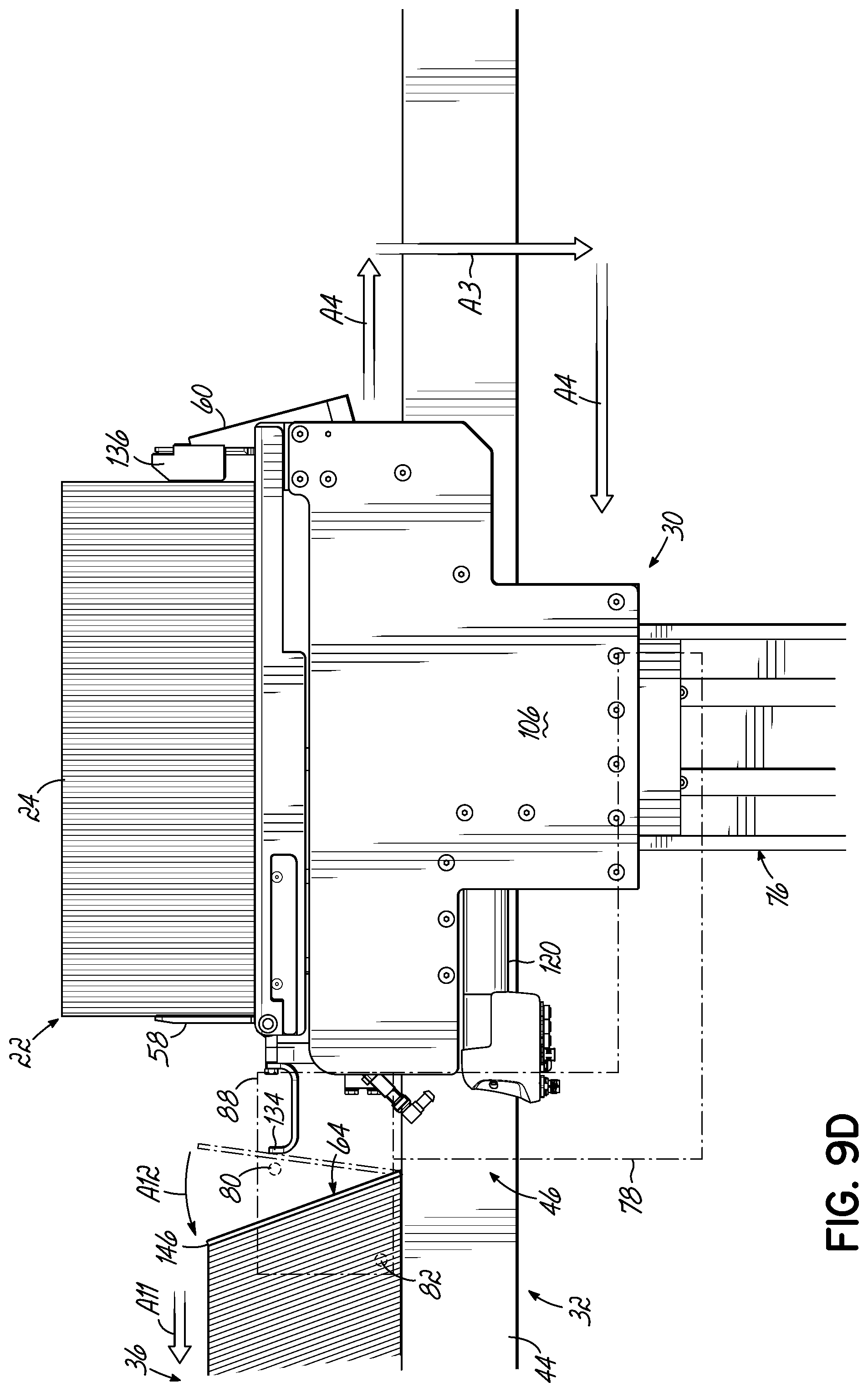 Patent US12351419 Figure 20 – Automatic magazine loader for supplying carton blanks to carton magazine