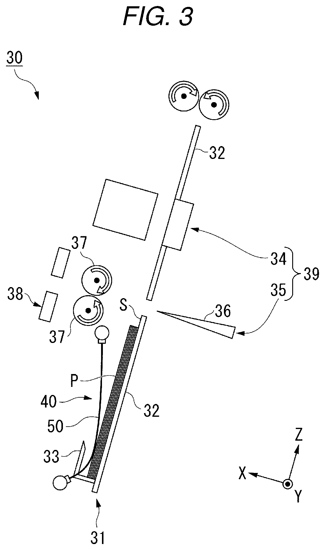 Patent US12351421 Figure 3 – Sheet processing device