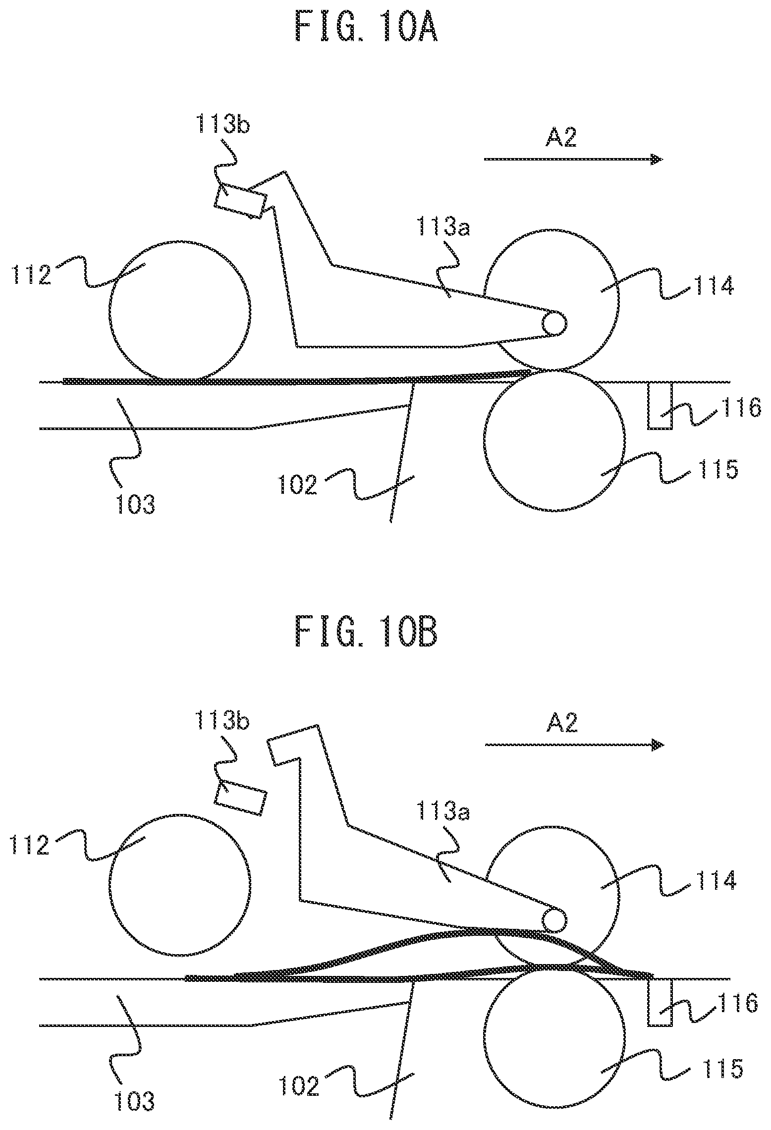 Patent US12351423 Figure 10 – Medium conveying apparatus detecting bound medium based on lift of medium
