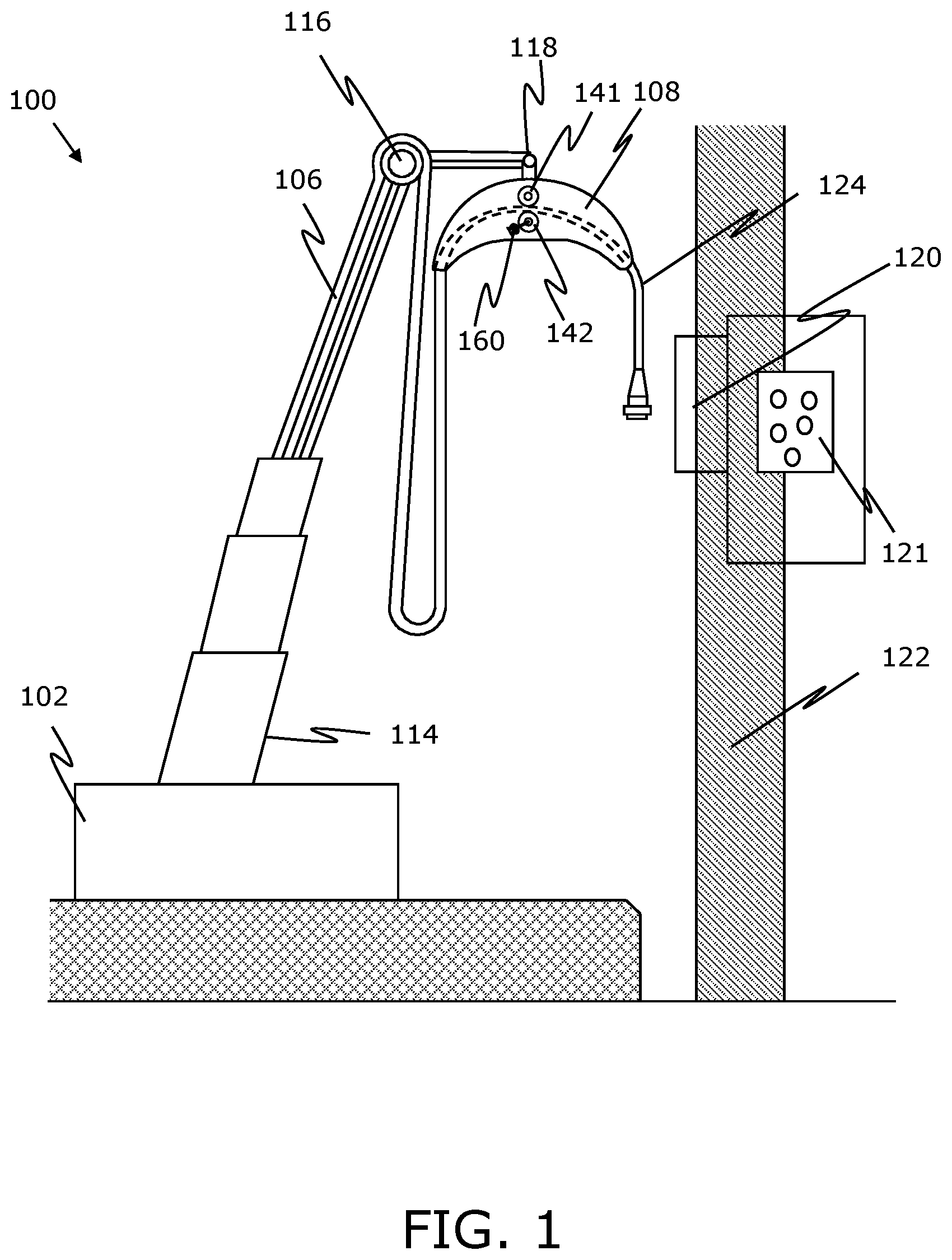 Patent US12351424 Figure 1 – Cable feeding unit of cable management system