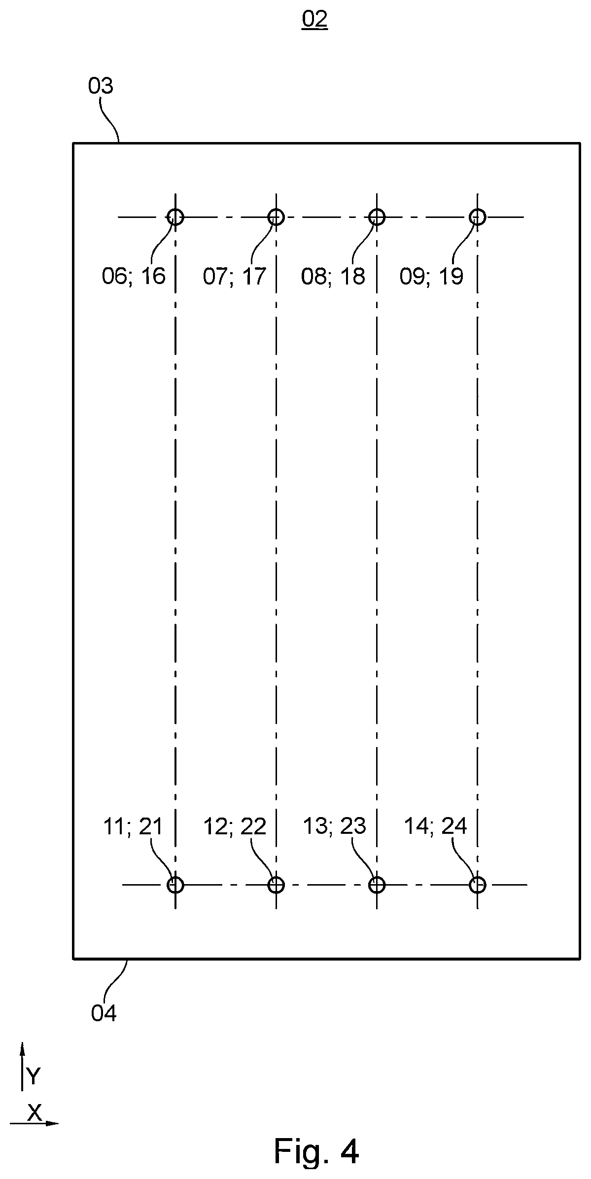Patent US12351427 Figure 4 – Processing machine and method for activating at least one alignment segment of a processing machine