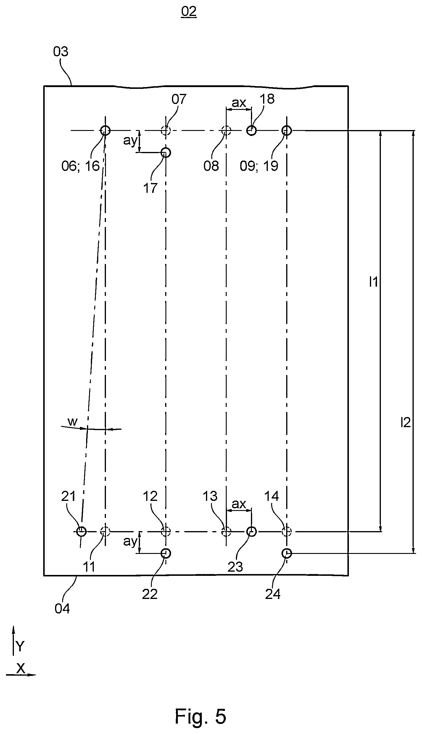 Patent US12351427 Figure 5 – Processing machine and method for activating at least one alignment segment of a processing machine