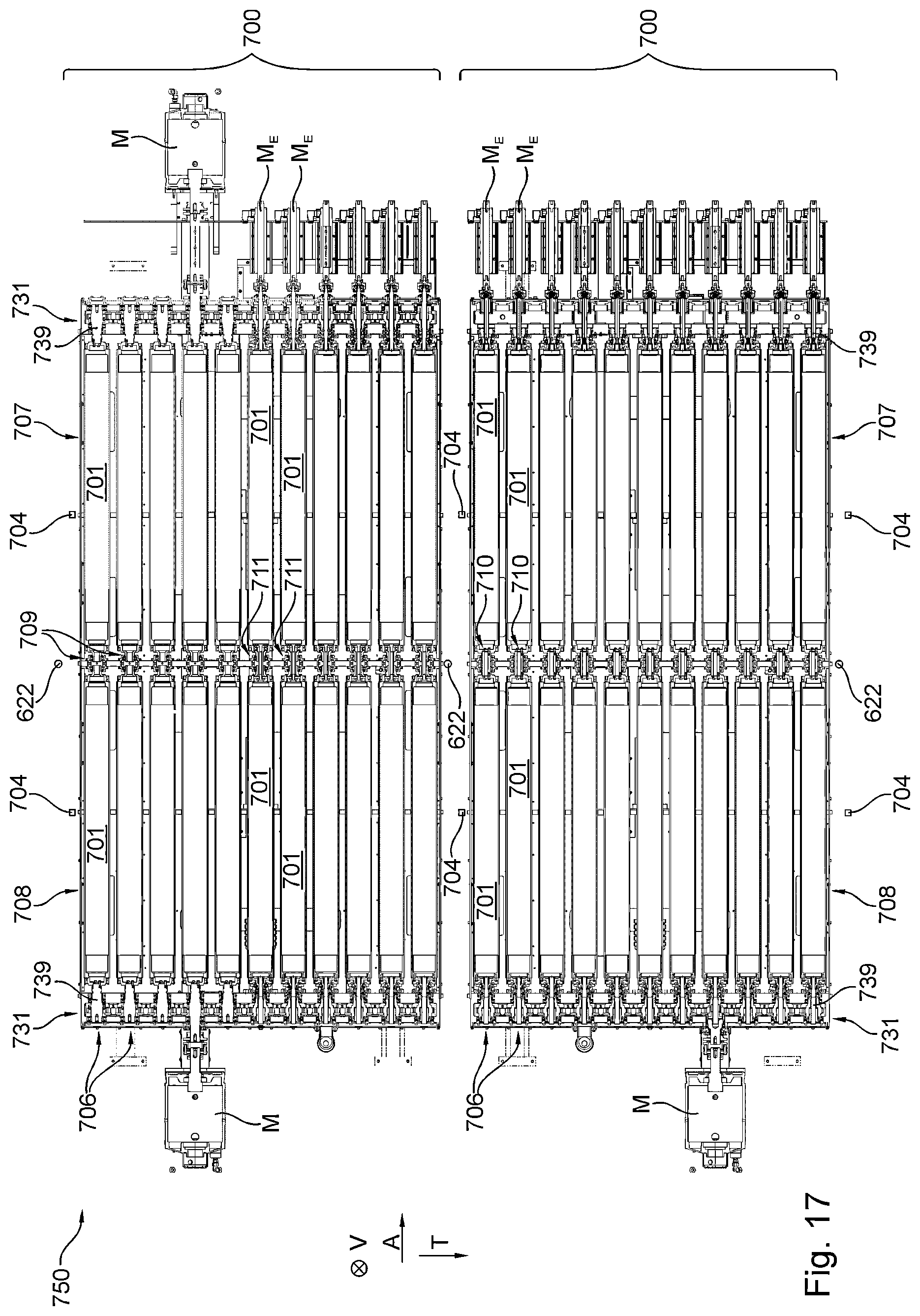 Patent US12351427 Figure 14 – Processing machine and method for activating at least one alignment segment of a processing machine