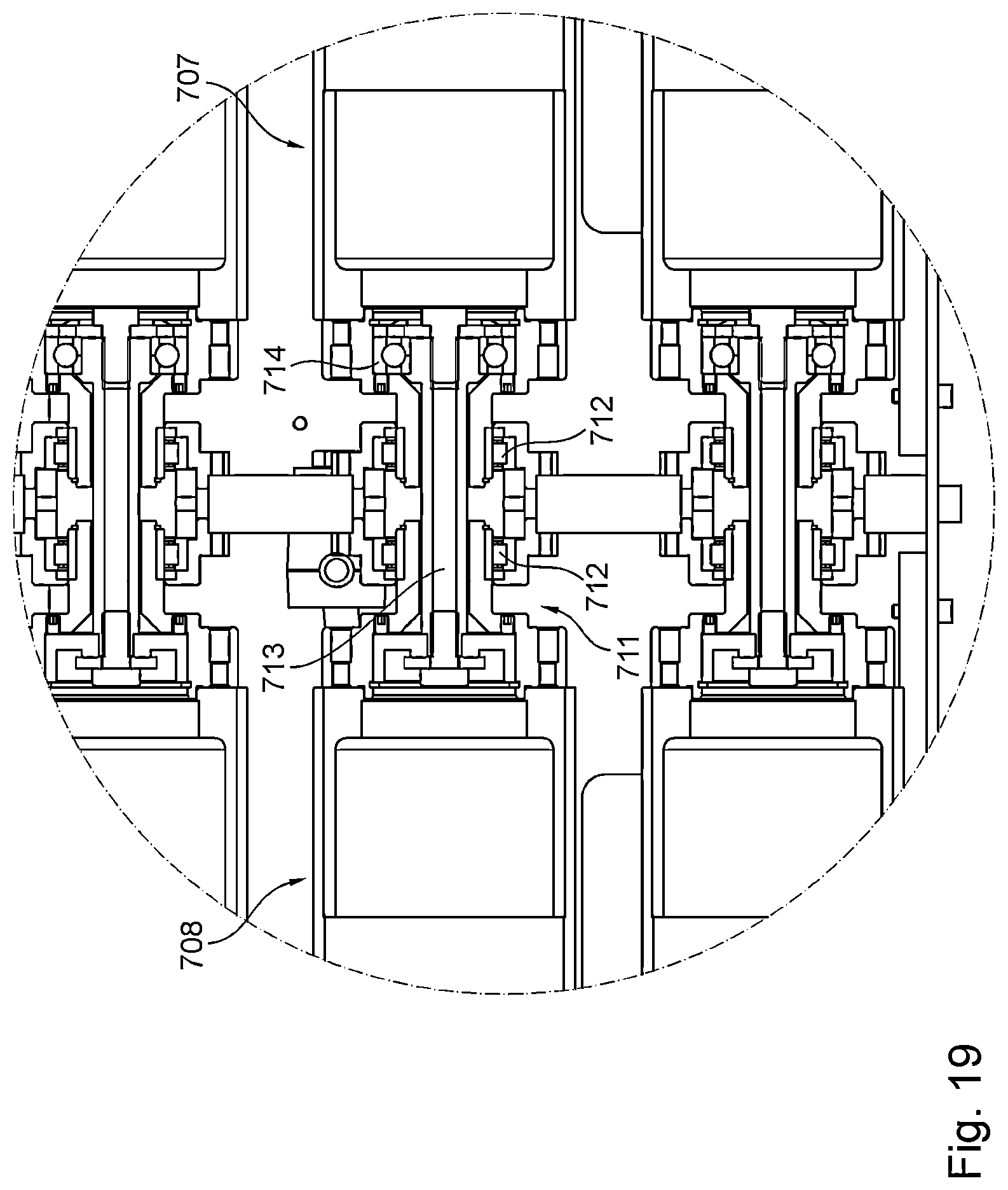 Patent US12351427 Figure 16 – Processing machine and method for activating at least one alignment segment of a processing machine